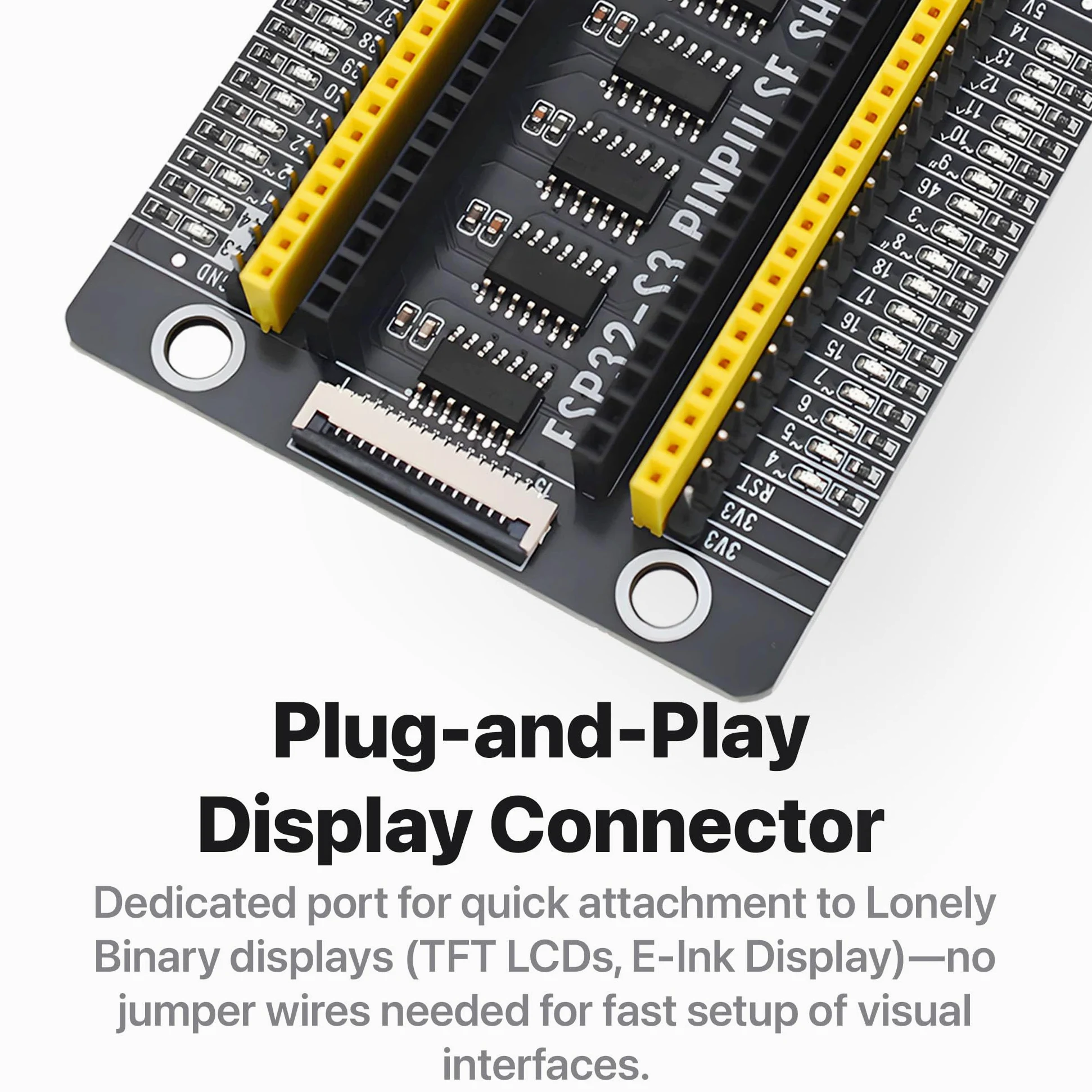Lonely Binary 3X ESP32-S3 N16R8 Gold Edition con schermo PinPluse 16MB Flash 8MB PSRAM WiFi Bluetooth scheda di sviluppo compatibile con Arduino IDE, C ++, MicroPython