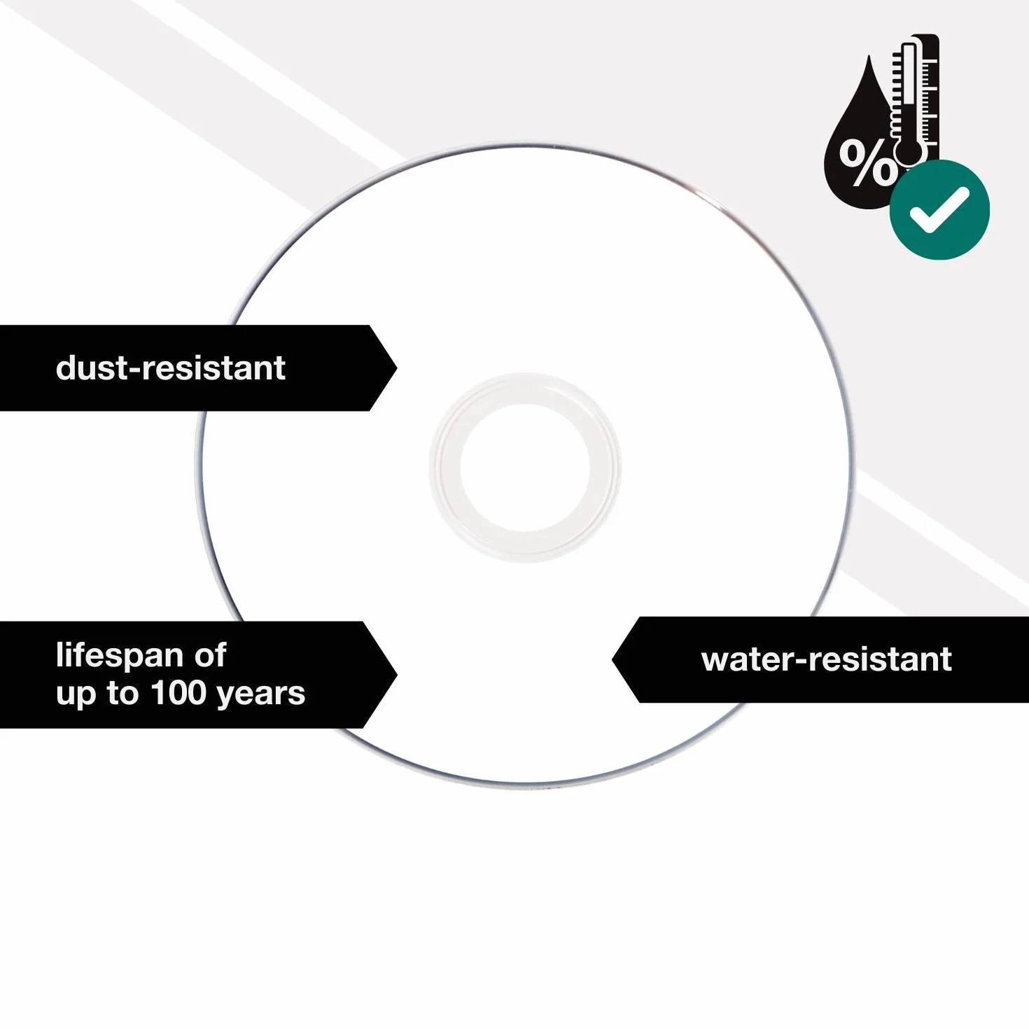 Verbatim CD-R Thermal Printable No ID Brand CD-R 700MB 100pezzo(i)