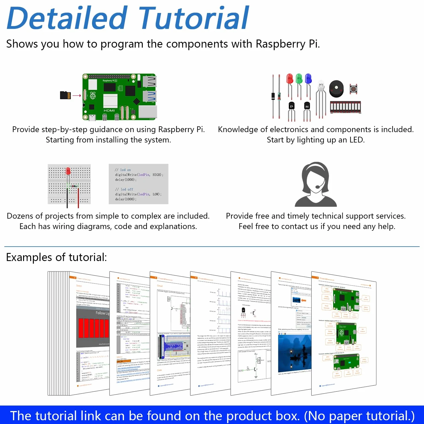 Freenove Kit Starter Completo per Raspberry Pi 5 4 B 3 B+ 500 Zero 2 W, Tutorial di 1170 Pagine, Python C Java Scratch Processing Code, 386 Articoli, 164 Progetti, Altoparlante Fotocamera