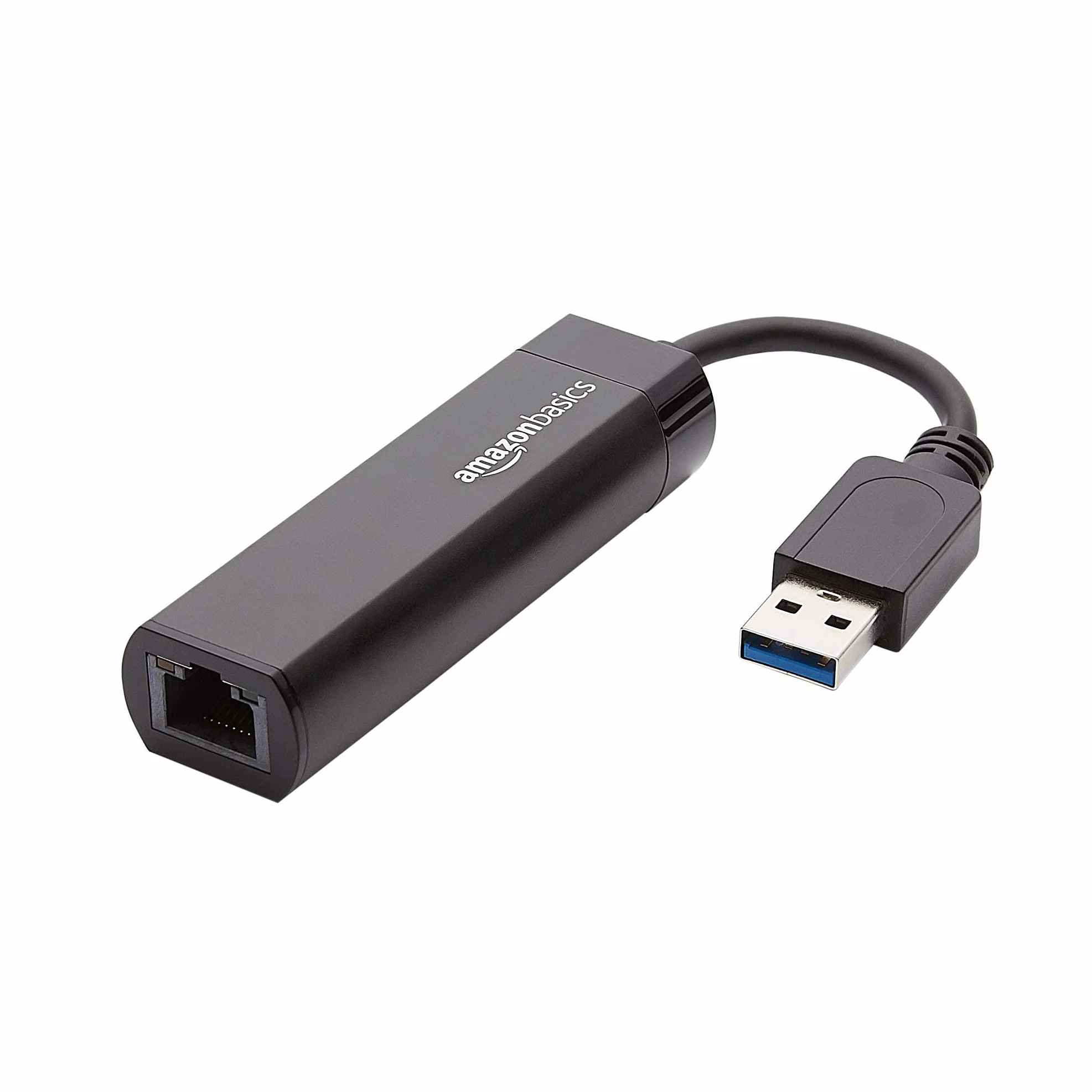 Amazon Basics Adattatore internet Ethernet USB 3.0 a 10/100/1000 Gigabit Nero