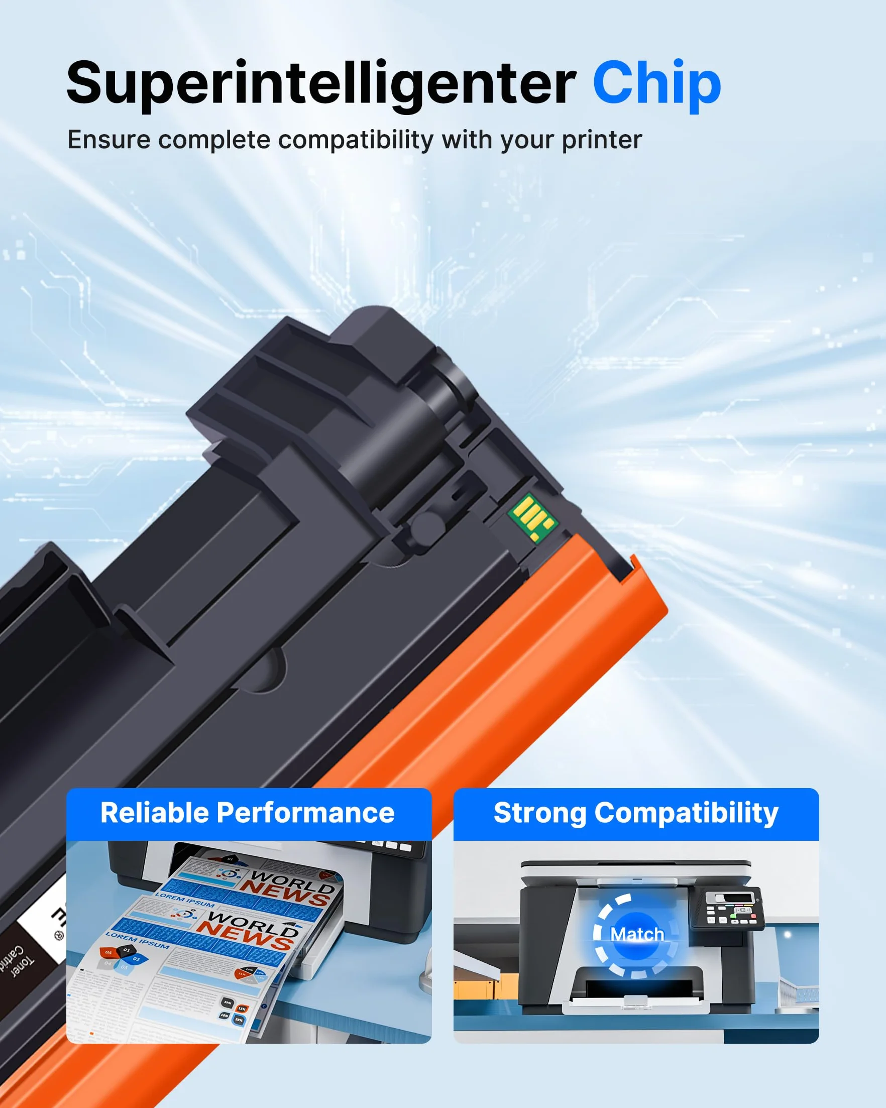 GPC Image 142A Toner Con Chip Compatibili per HP Laserjet M140w per HP 142A W1420A 142X W1420X per Laserjet Pro M110w M110 M139 M139w (1 Nero)