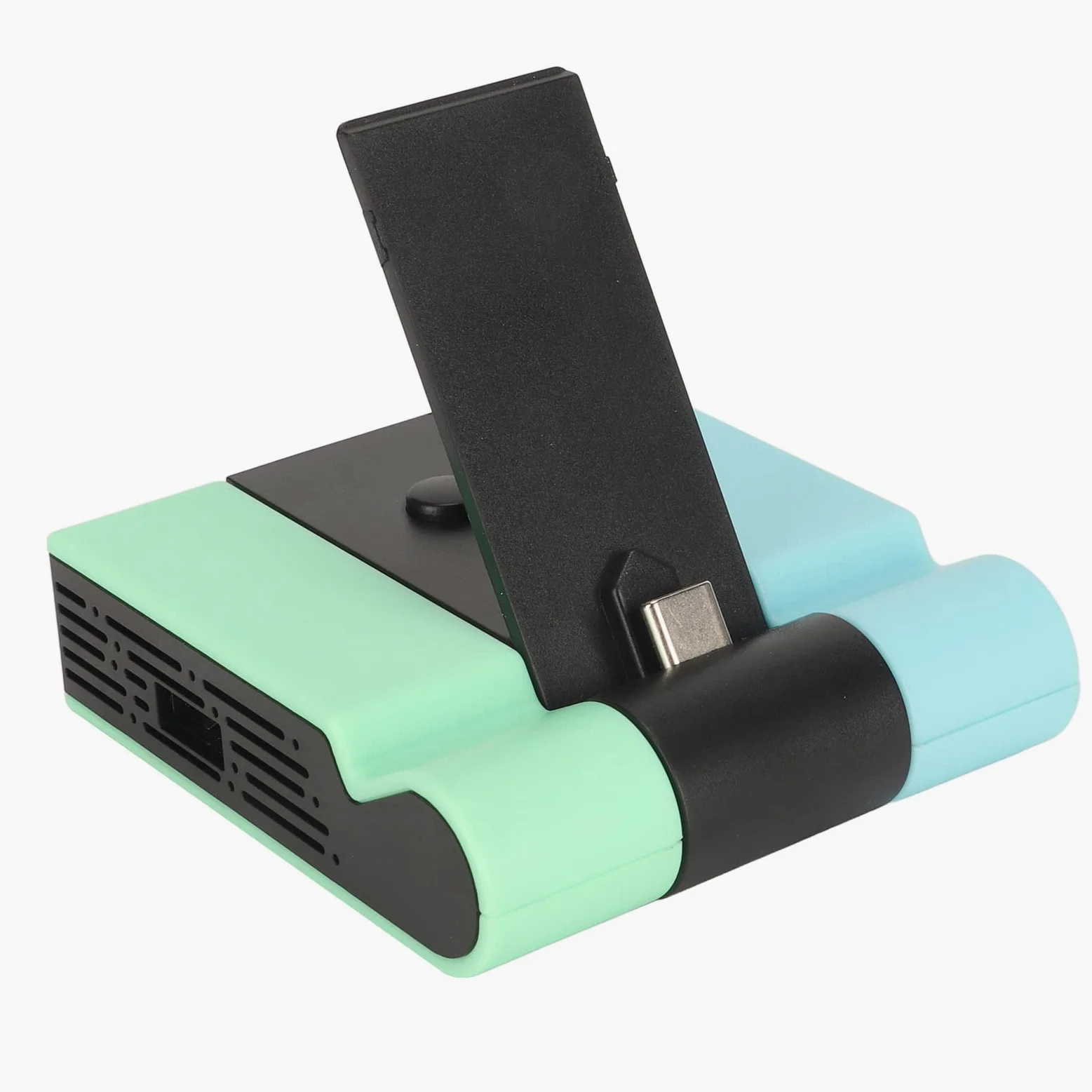 Adattatore per supporto TV HDMI portatile, dock TV per Nintendo Switch/interruttore OLED, con adattatore porta USB 3.0 extra (blu verde)