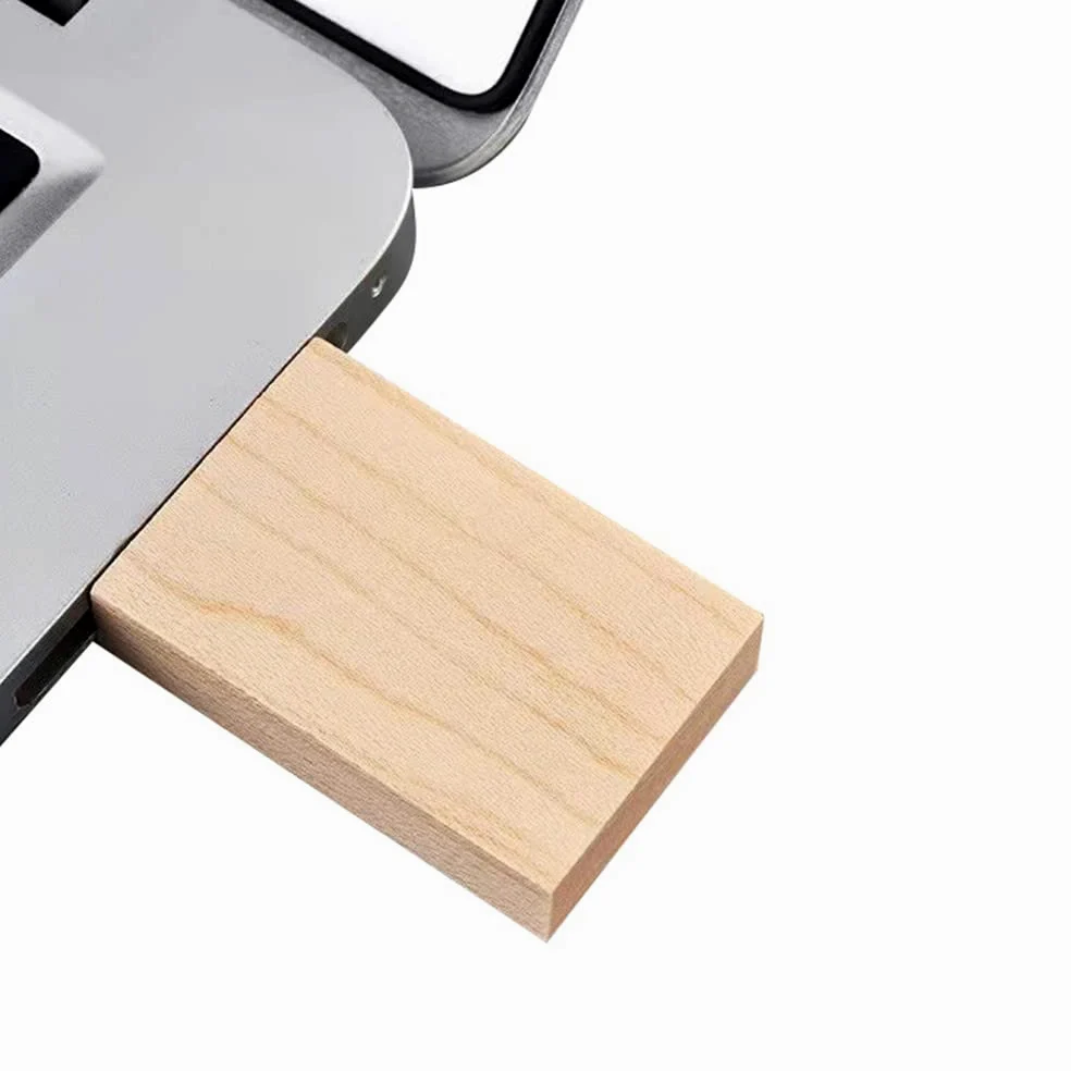 Confezione da 10 chiavette USB di memoria in legno, disco USB memory stick (2.0 16 GB, legno d'acero)
