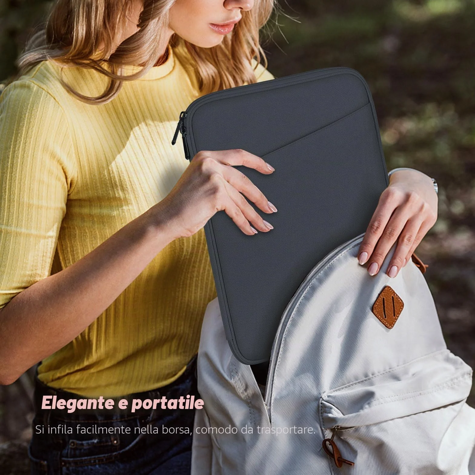 MoKo 9-11'' Custodia Protettiva Compatibile con 11" iPad Air M3, iPad A16 2025, iPad Pro 11 M4 2024/11" iPad Air M2 2024/iPad 10a 10,9 2024/iPad Air 5/4 10,9, Galaxy Tab S9/S8/A8/A7 2022, Grigio Scuro