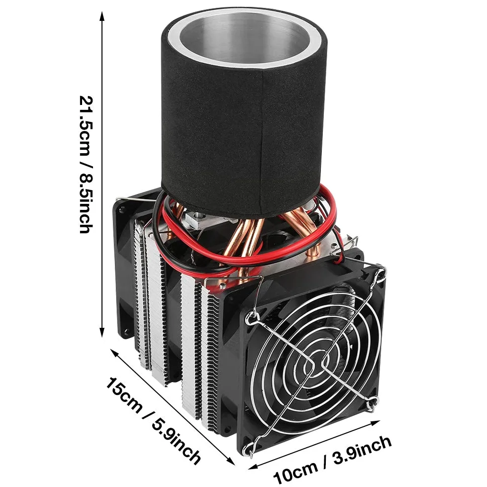 Sistema di Raffreddamento Per Refrigerazione Peltier Termoelettrico DC12V, Refrigerazione Elettronica a Semiconduttore Kit Sistema di Raffreddamento Per Dispositivo di Raffreddamento Fai-da-te, Mini F