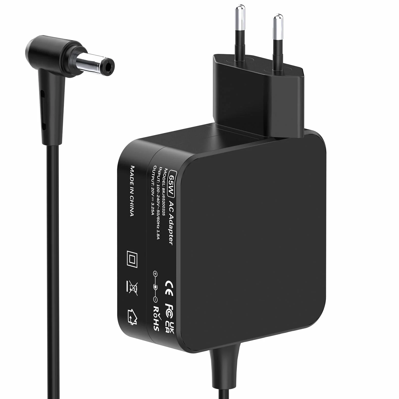 65W 20 V 3.25 A Caricatore Portatile Alimentatore Compatibile con Lenovo IdeaPad 3 5 310 310S 320 320S 330 330S 310-15ISK 320 15IKB 330-15IKB 510 S145 Flex 5 6 ADLX65CDGE2A ADLX65CCGE2A Caricabatterie
