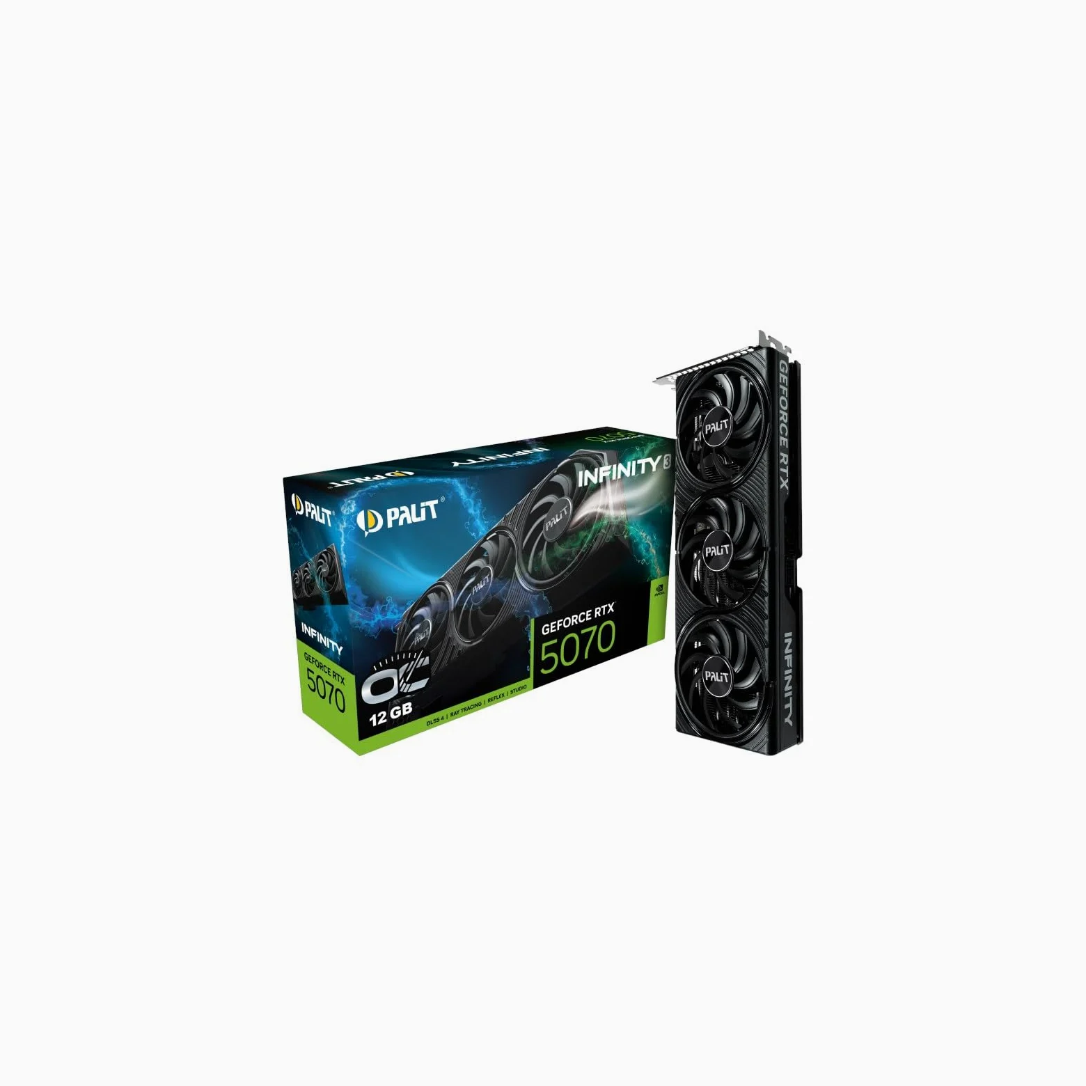Palit GeForce RTX 5070 Infinity 3 OC (12 GB GDDR7/PCI Express 5.0/2542 MHz/28000 MHz)