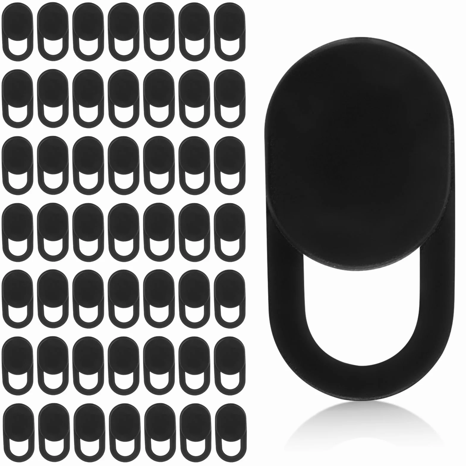 Copriwebcam Ultra Sottile Nero Scorrevole per Laptop Desktop Telefono Tablet