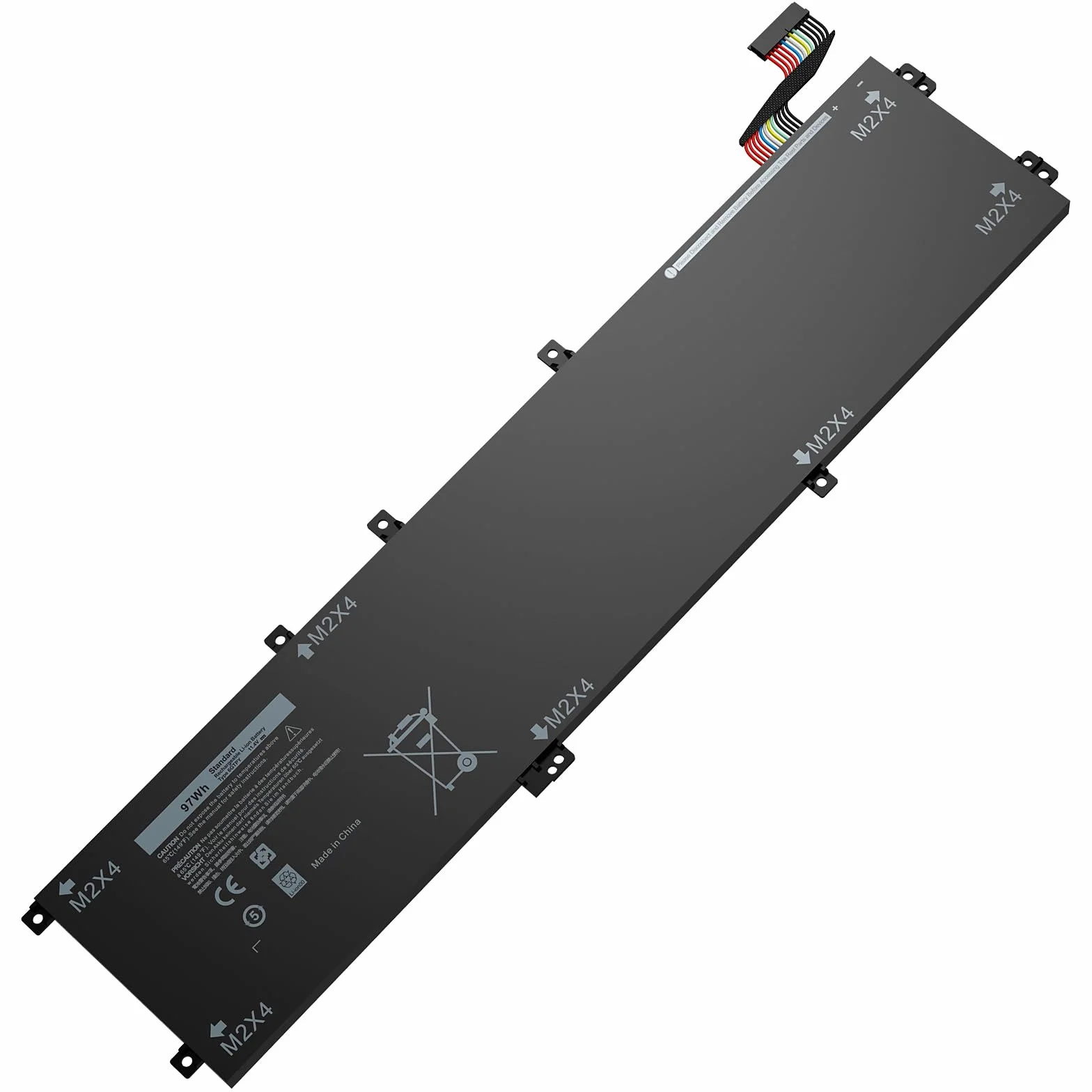 6GTPY 11.4V 97Wh Batteria di ricambio per laptop Dell XPS 15-9560 15-9550 15-9570 15-7590 Precision 5520 5530 5540 5510 Vostro 7500 4GVGH 1P6KD 5XJ28 GPM03 P56F Sostituzione per Dell XPS 9560