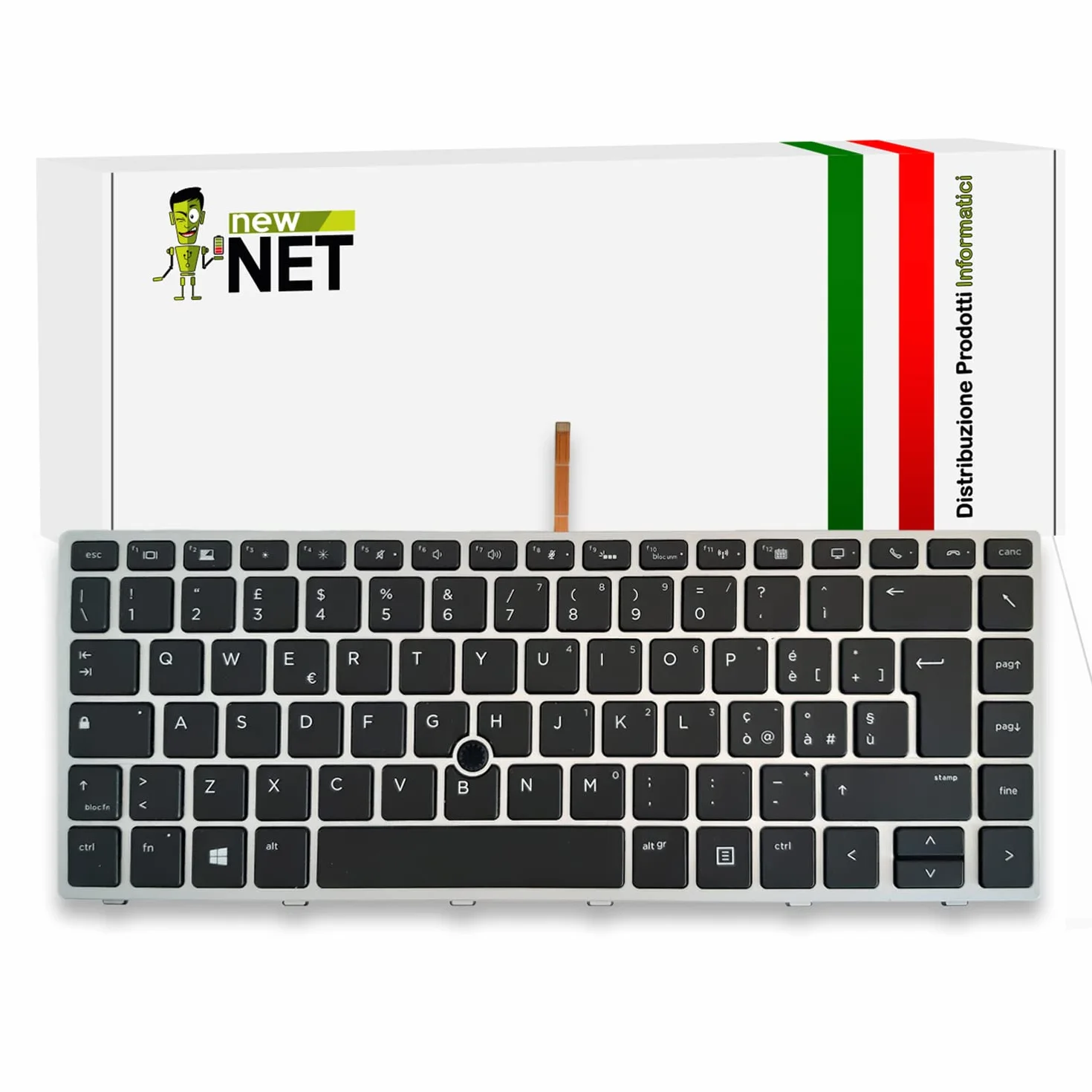 Tastiera Italiana HP EliteBook 745 G5 745 G6 840 G5 840 G6 846 G5 846 G6 Retroilluminata con Frame Layout ITA