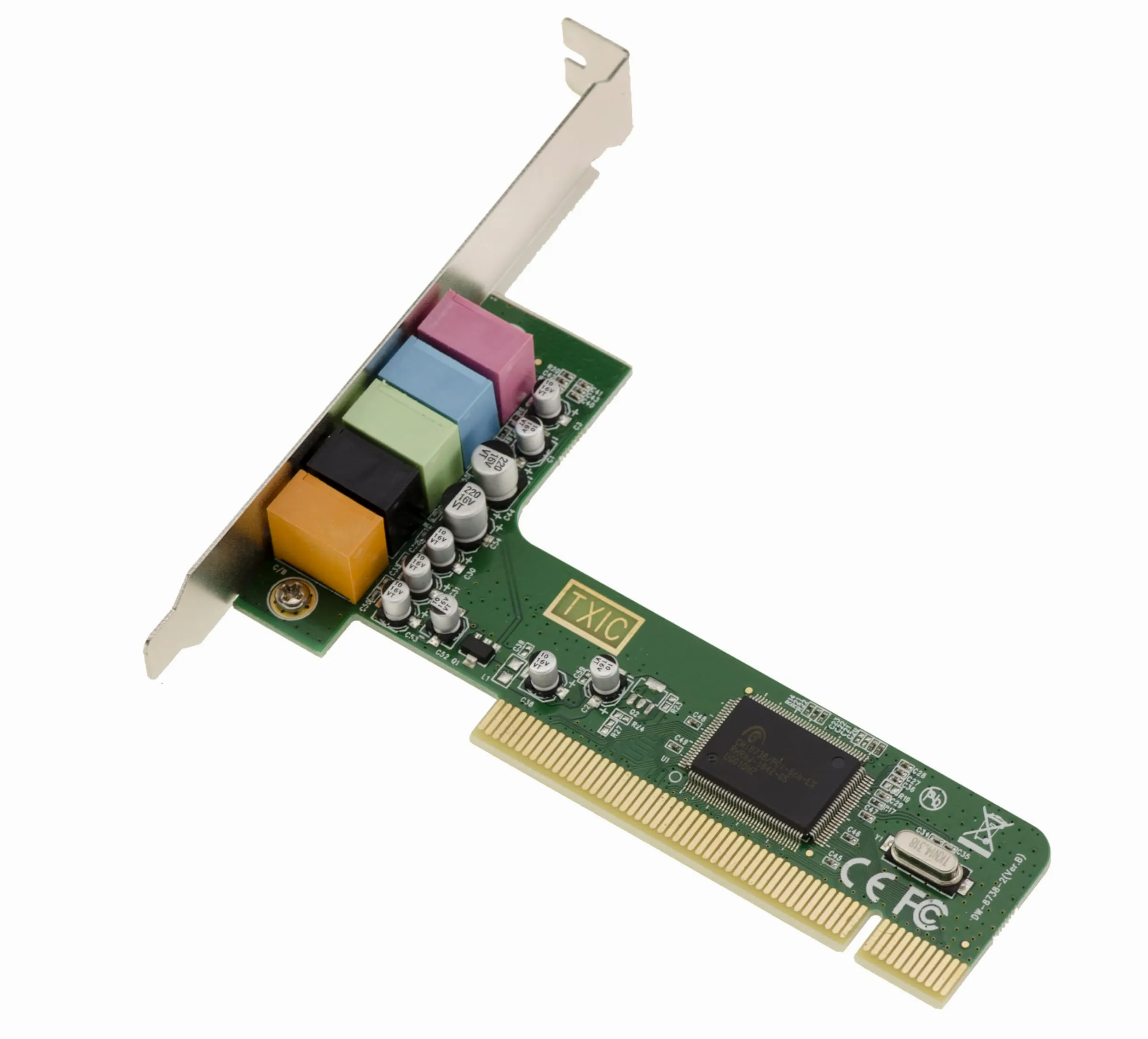 KALEA-INFORMATIQUE Scheda audio 4.1 su porta PCI - 4 canali - Microaltoparlanti anteriori e posteriori con chipset CMI8738