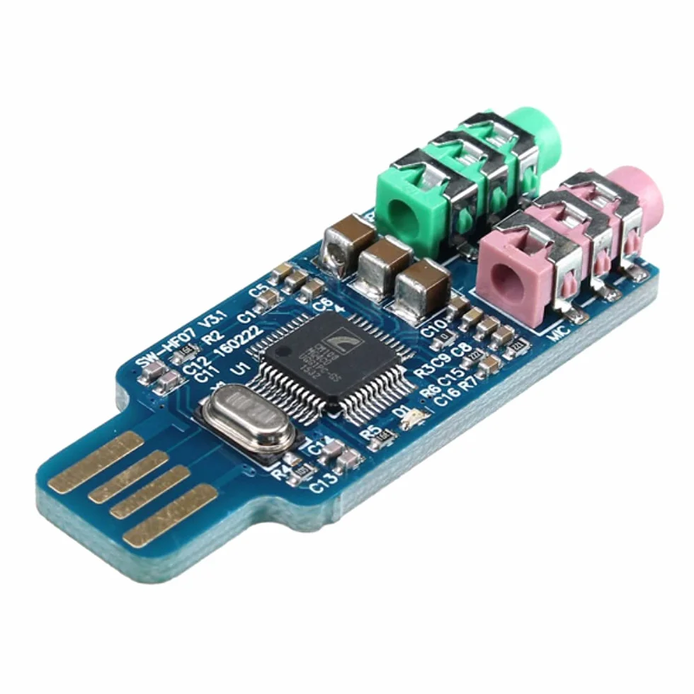 DollaTek Free Drive Scheda audio USB Computer portatile Modulo scheda audio esterna Chip scheda audio USB CM108