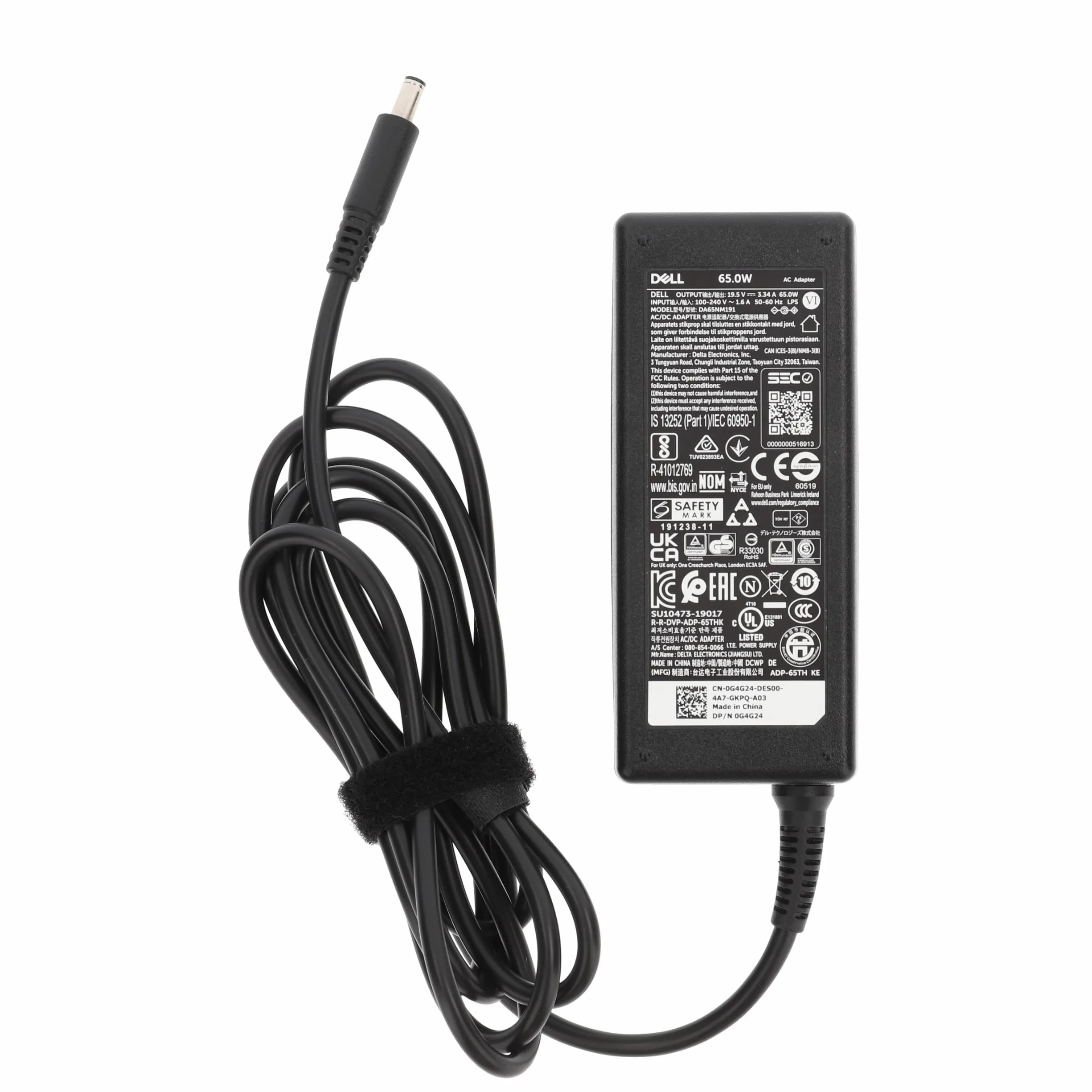 Dell Caricatore adattatore alimentazione USB 65 W 4,5 mm PA 12 HA65NS5 LA65NS2 A065R073L G6J41 MGJN9 43NY4 450-AECL Optiplex Latitude Inspiron XPS Vostro senza cavo di alimentazione di PART4YOU