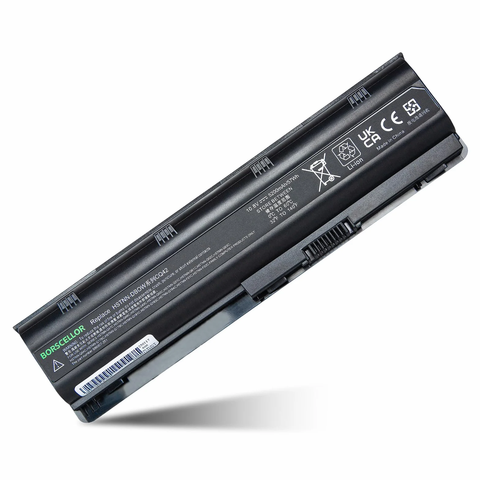 MU06 CQ42 593553-001 Batteria MU09 di ricambio per laptop HP G62 Pavilion G6 G7 593554-001 593562-001 636631-001 HSTNN-LB0W HSTNN-DBOW HSTNN-Q62C CQ32 CQ43 CQ56 CQ62 CQ72 CQ57 G32 G42