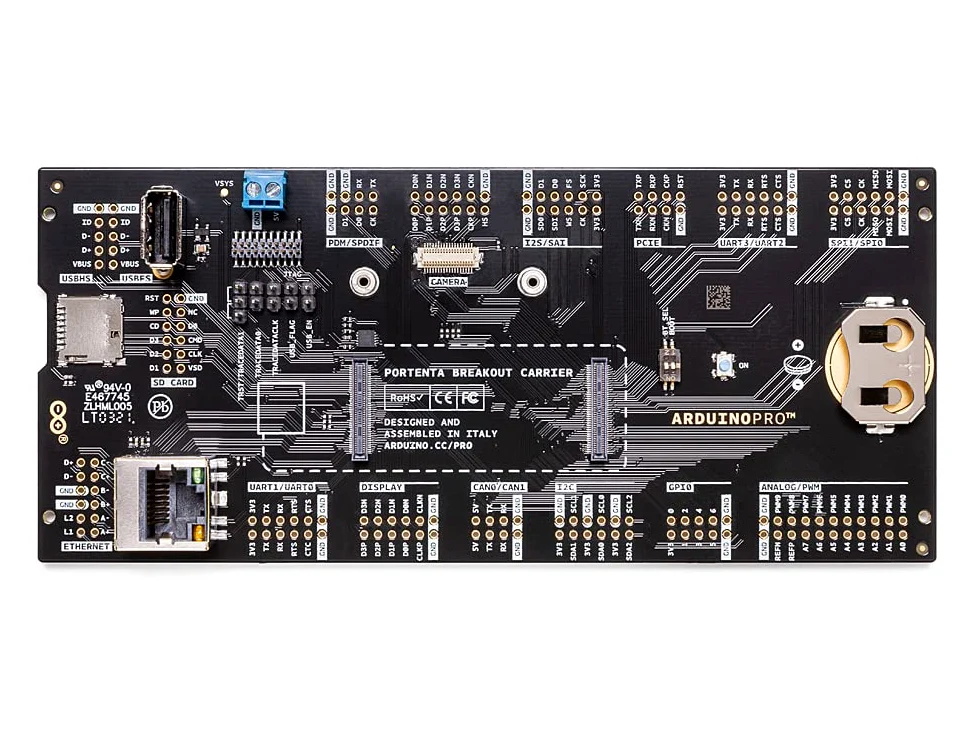 Arduino Portenta Breakout [ASX00031] - Scheda di espansione per un facile accesso ai pin e connessione dei progetti Portenta a vari moduli e sensori