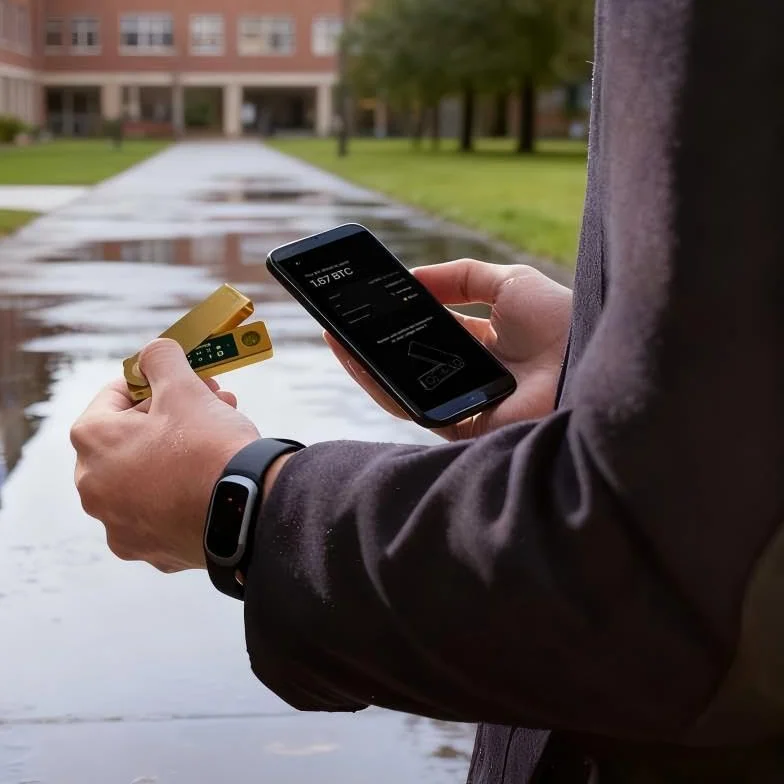 Crypto Hardware Wallet - Nano X Secure Bluetooth Cold Wallet Crypto con chip certificato per Bitcoin, Ethereum, oltre 1000 monete e NFT, oro