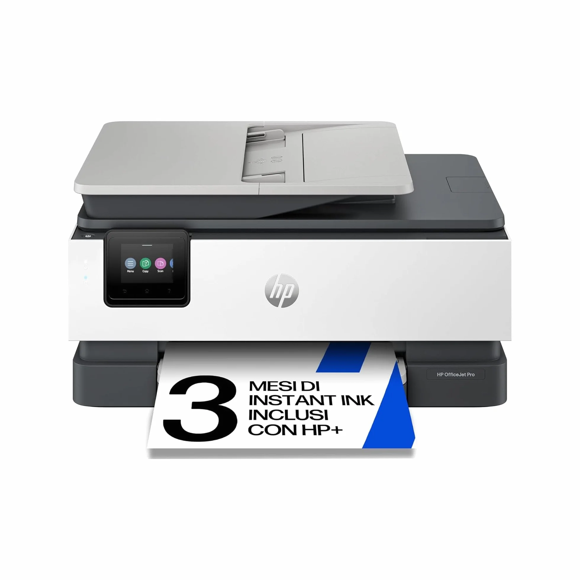 Stampante HP OfficeJet Pro 8122e 405U3B Multifunzione a Getto d'Inchiostro A4 Colori Wi-Fi 20 ppm Grigia
