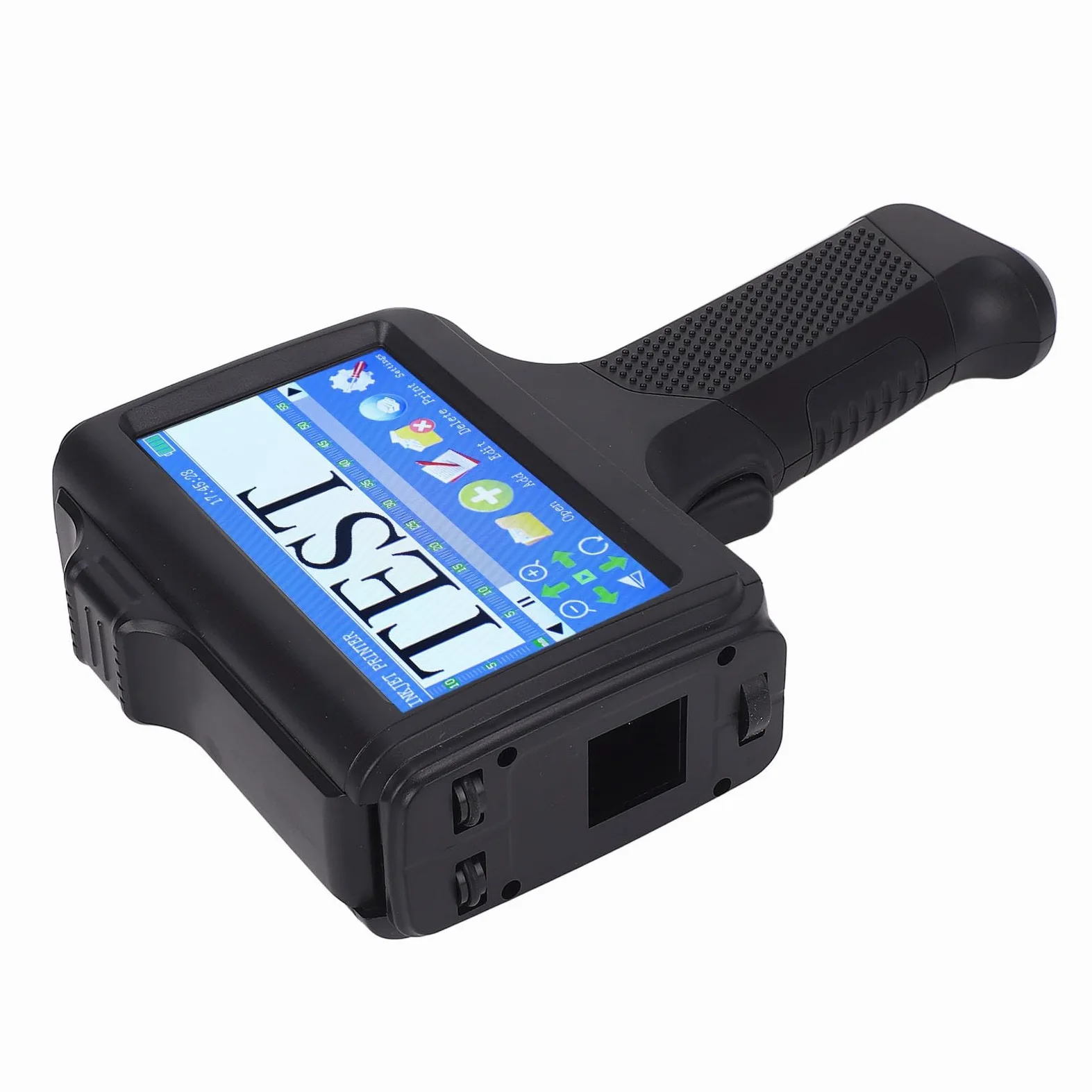 Stampante a Getto d'inchiostro Portatile, Touchscreen HD da 4,3 Pollici Batteria da 2600 MAh Stampante a Getto d'inchiostro Portatile, Pistola per a 'inchiostro con Altezza di Stampa