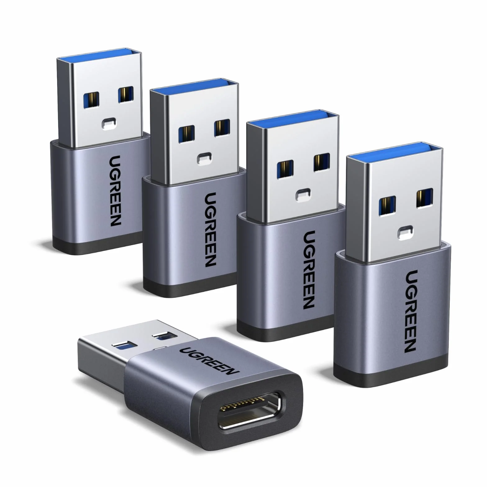 UGREEN Adattatore USB C a USB 3.2 10Gbps Convertitore Tipo C Femmina a Tipo A Maschio Ricarica Rapida Trasmissione Dati