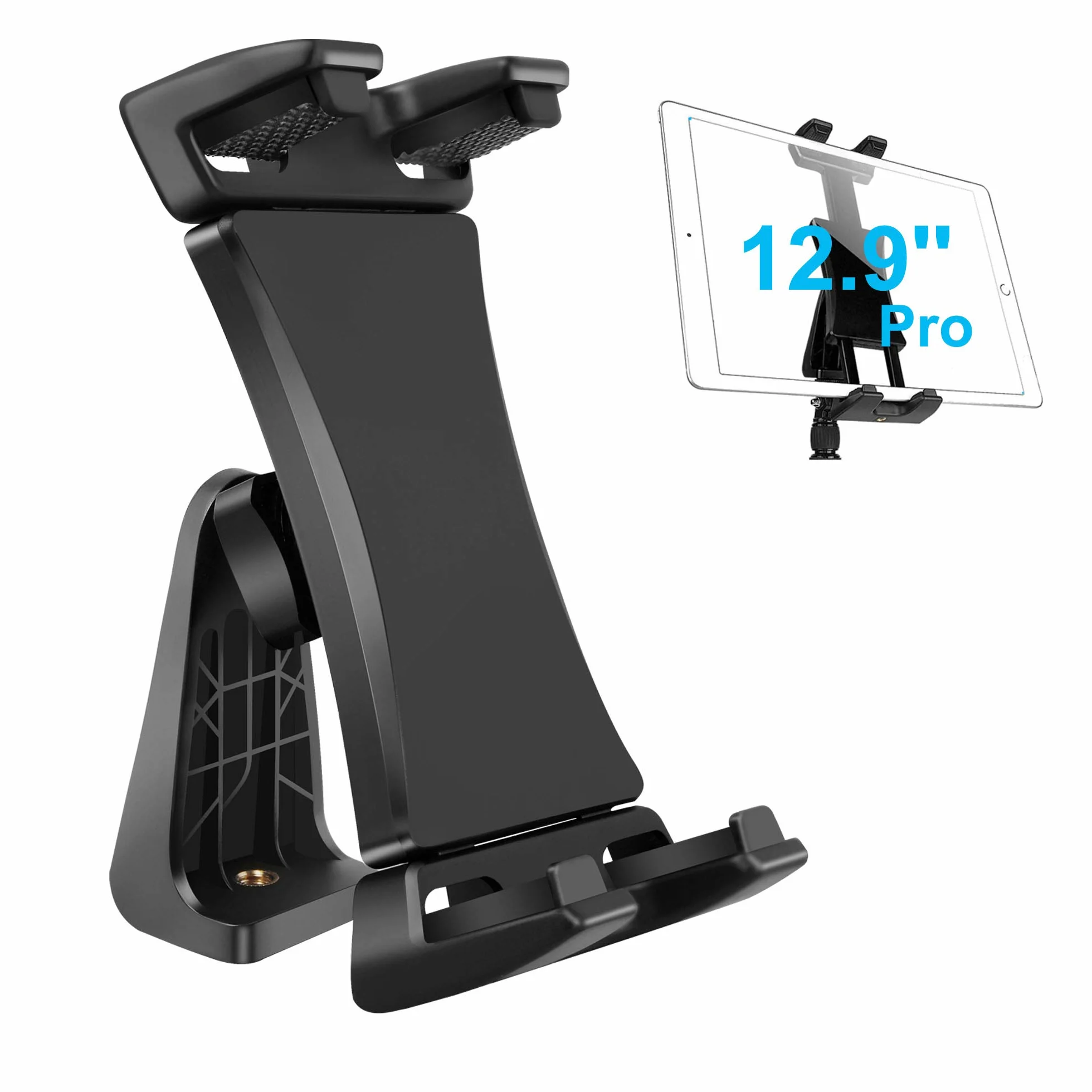 Adattatore per treppiedi per iPad Pro 12.9 11 10.5, iPad Air Mini, Galaxy Tab, tablet 3,5-13,5 pollici