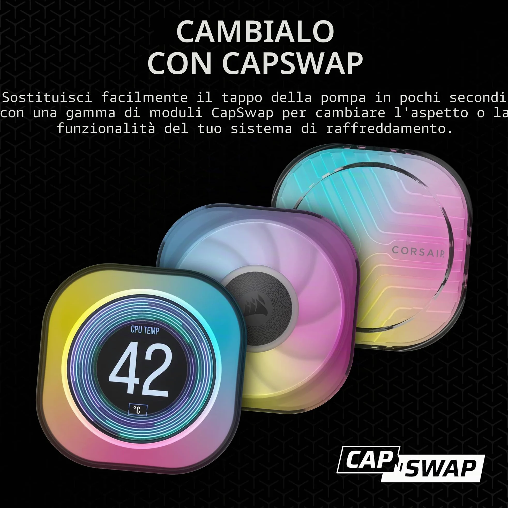 Raffreddamento Ad Acqua - Corsair - Icue Link Titan 240 Rx - Rgb - Nero
