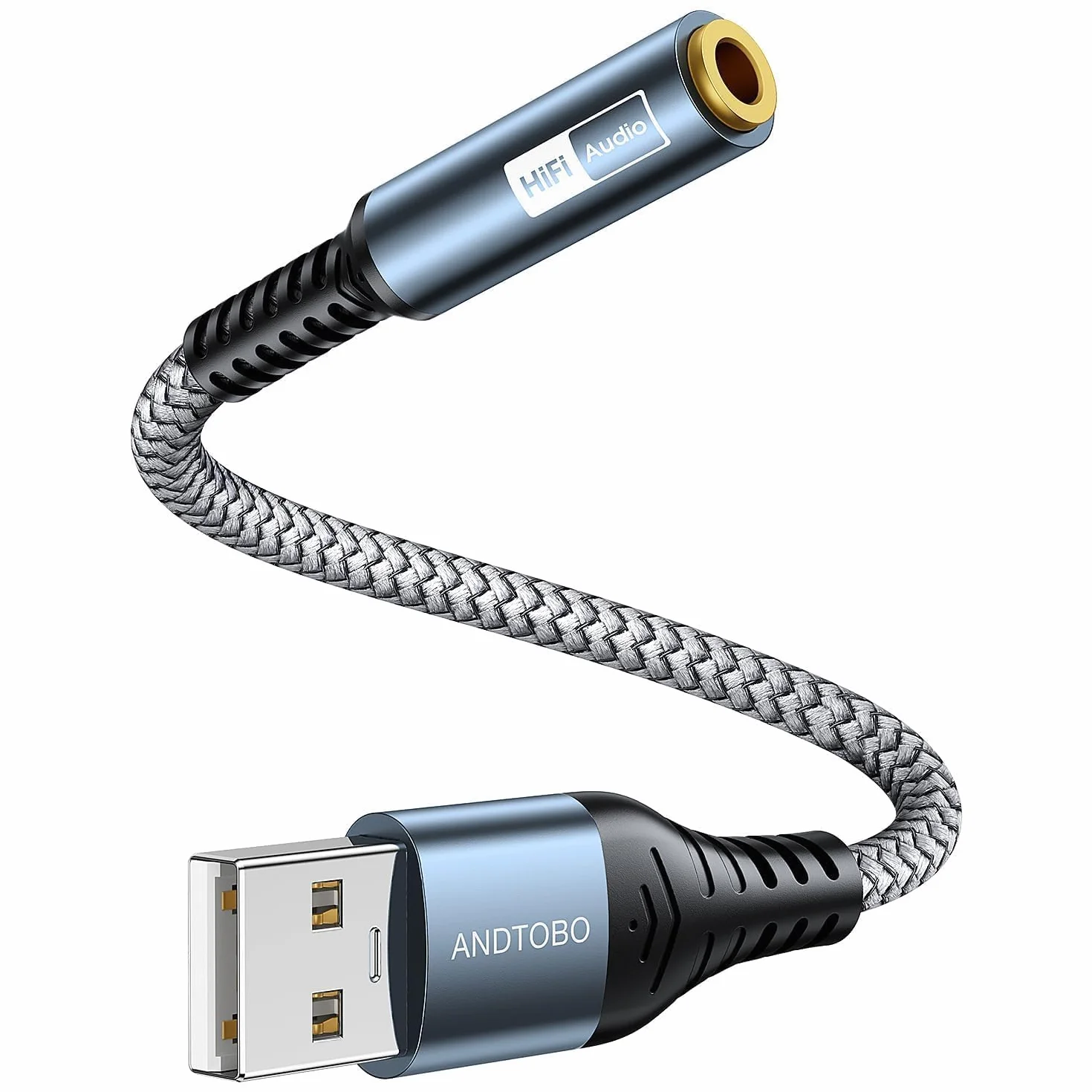 Adattatore Audio USB a Jack 3,5 mm, Scheda Audio Esterna per PC, Laptop, Switch, PS4, Mac