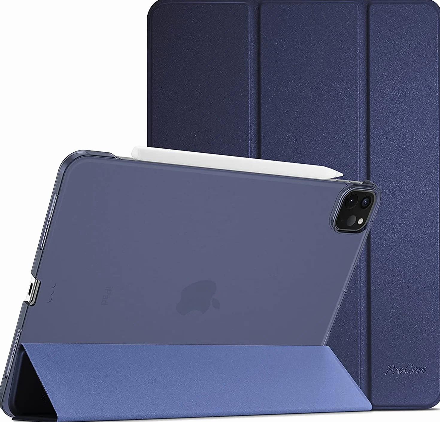 ProCase Custodia iPad Pro 11 2022/2021/2020/2018 Ultra Sottile Leggero Auto Svegliati/Sonno Blu Marino