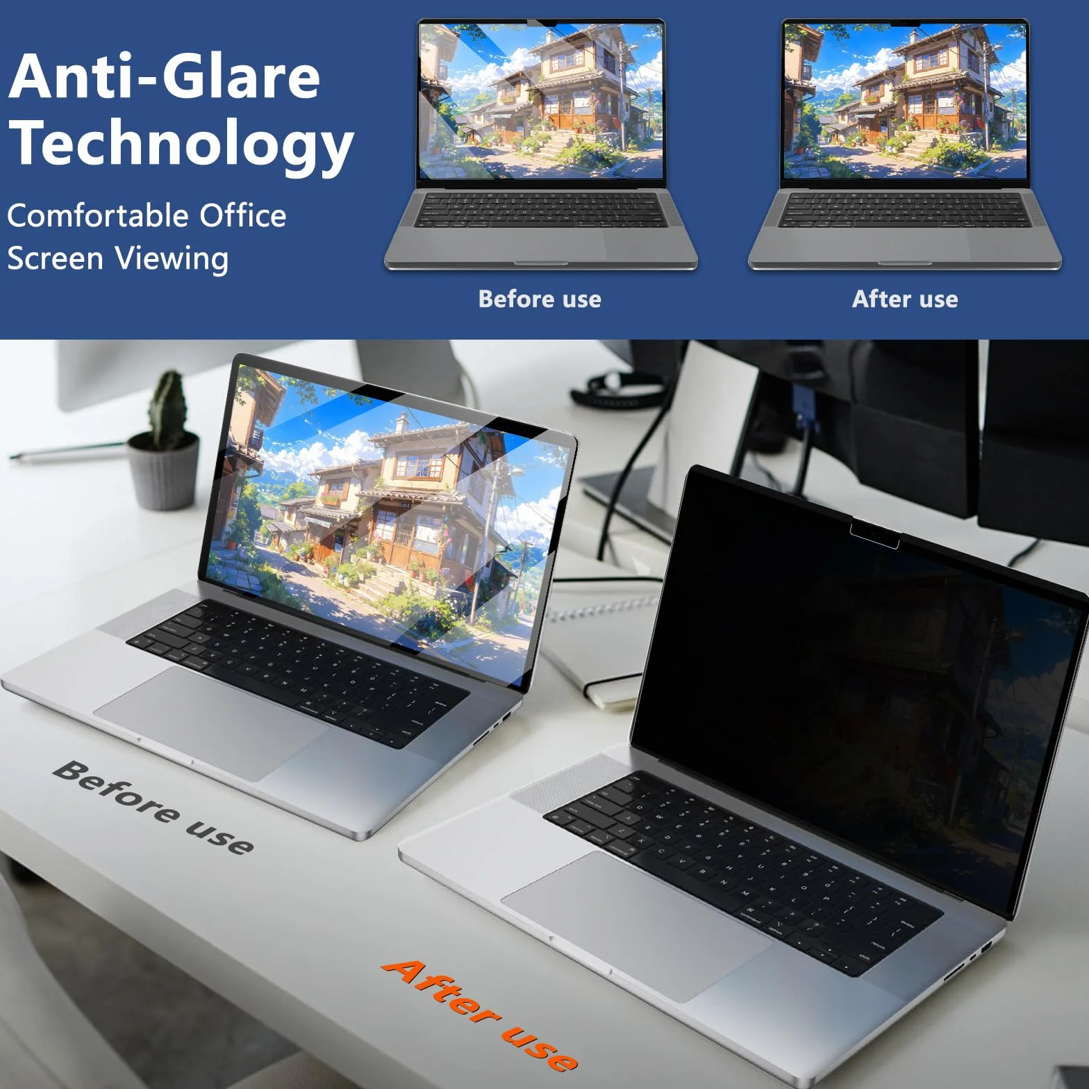 Filtro Privacy Magnético Rimovibile per MacBook Air 15 Pollici (2023-2026, M2/M3/M4/M5), Anti-Riflesso e Pellicola Privacy Luce Blu UV, Protezione Antispionaggio per MacBook Air 15"