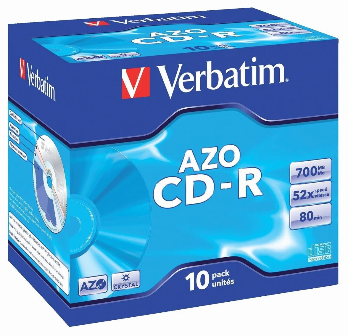 Verbatim Cdr Datalife Plus 80 52X Conf.10 Xx