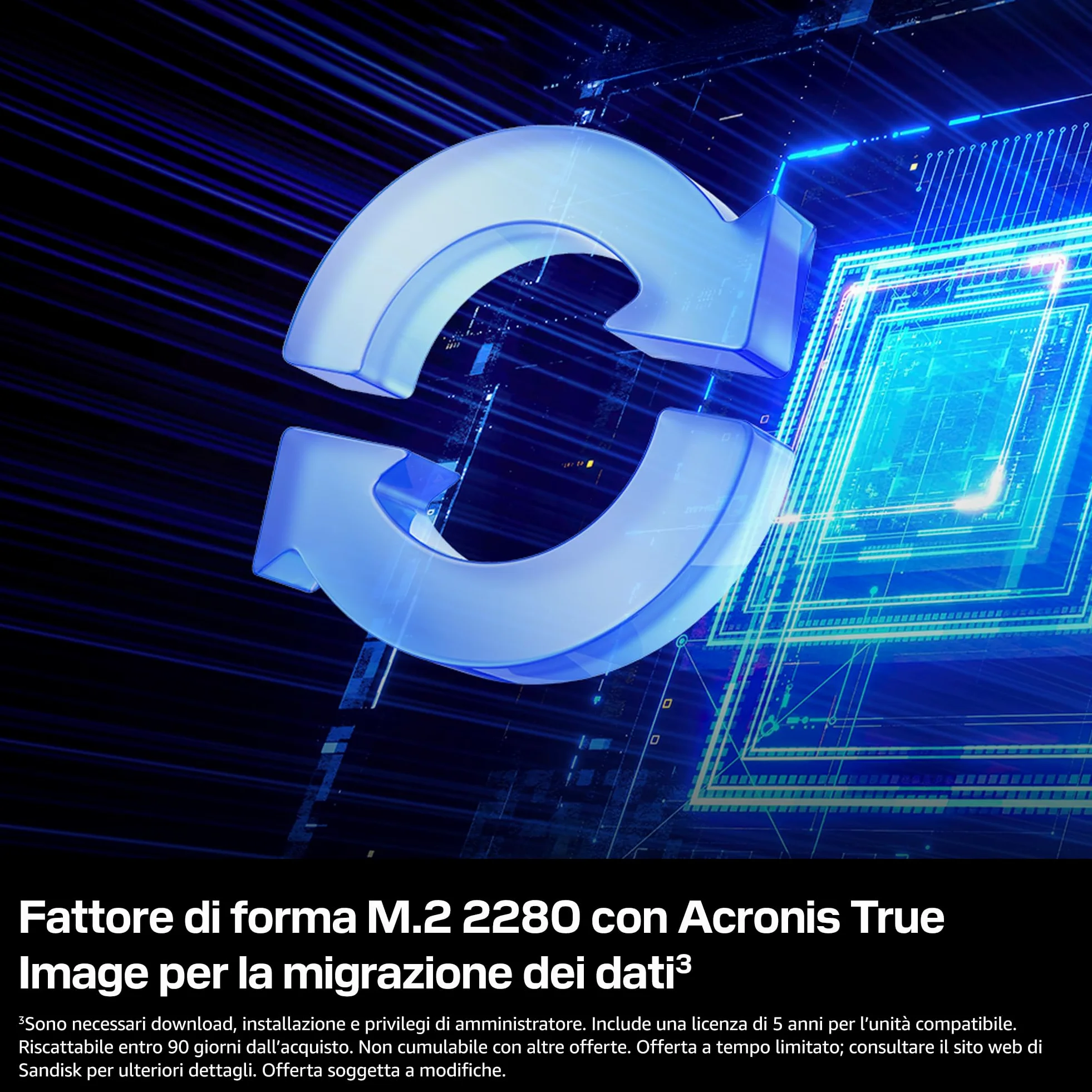 WD Blue SA510, 250 GB, M.2 SATA SSD, fino a 555 MB/s, Include Acronis True Image per Western Digital, clonazione e migrazione del disco, backup completo e ripristino rapido, protezione da ransomware