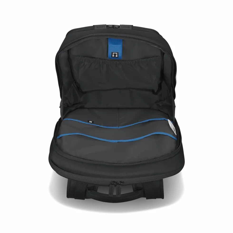 Lenovo Legion Zaino Armored II da 17", borsa per laptop da gioco, protezione a doppio strato, tasche portaoggetti dedicate