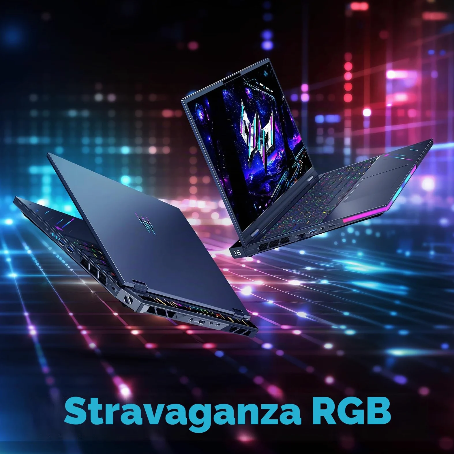 Acer Predator Helios 16 AI PH16-73-91GR Notebook Gaming, NVIDIA GeForce RTX 5090 24 GB GDDR7, Intel Core Ultra 9 275HX, RAM 32 GB, 2 TB SSD, Display 16" OLED WQXGA 240 Hz, Windows 11 Home