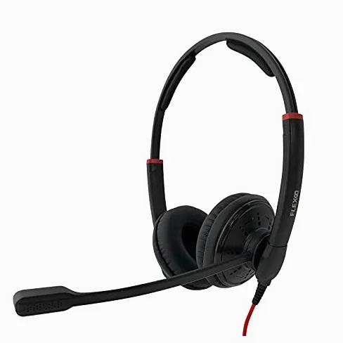 FLEX Redline R4 USB Headset Duo - PC/MAC Stereo Office/Home Office/Call Center Cuffie Binaural