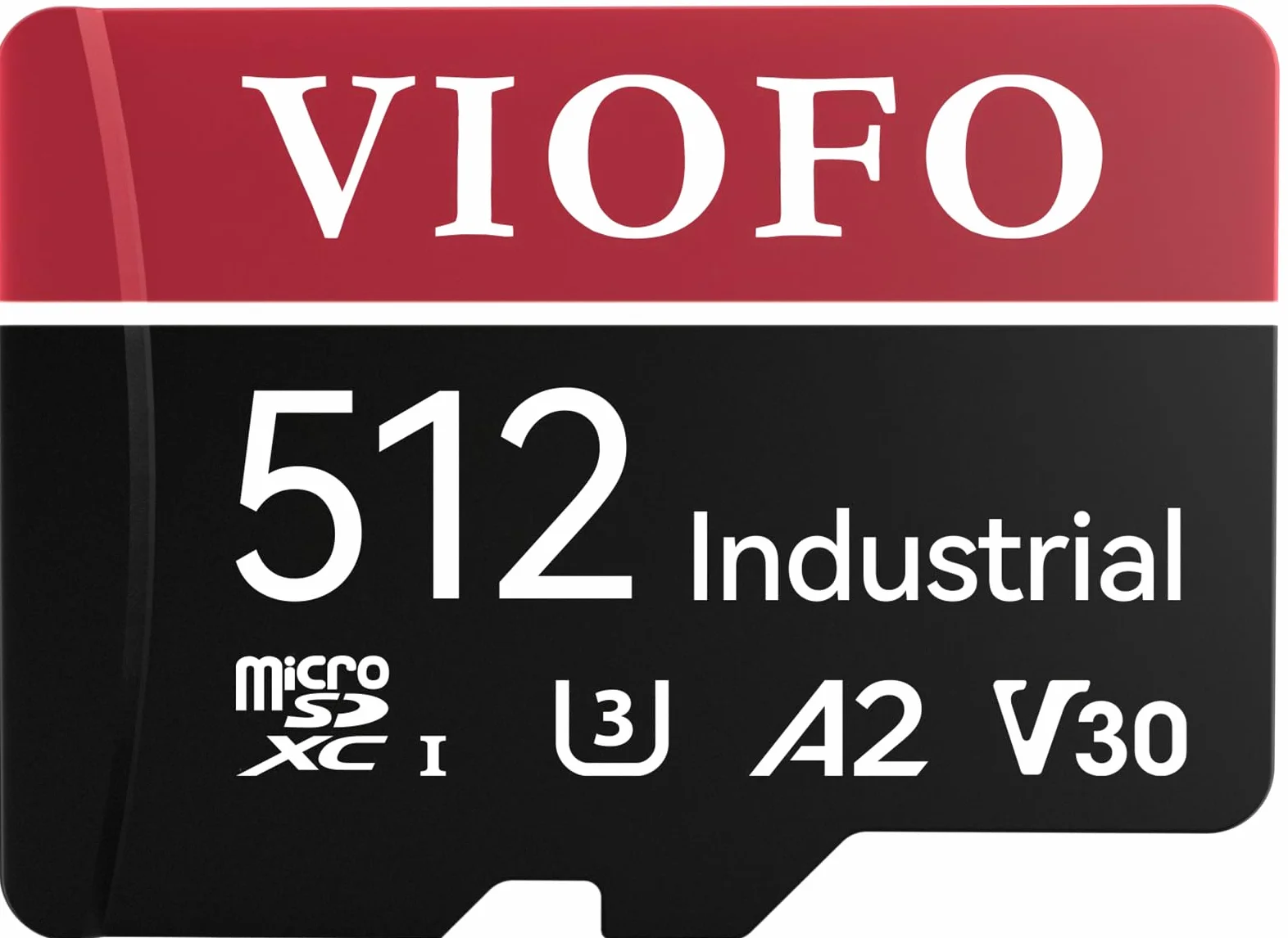 VIOFO Scheda microSD da 512 GB di qualità industriale, U3 A2 V30 ad alta velocità con adattatore, per registrazione video Ultra HD 4K, per dashcam, action camera, smartphone Android, tablet