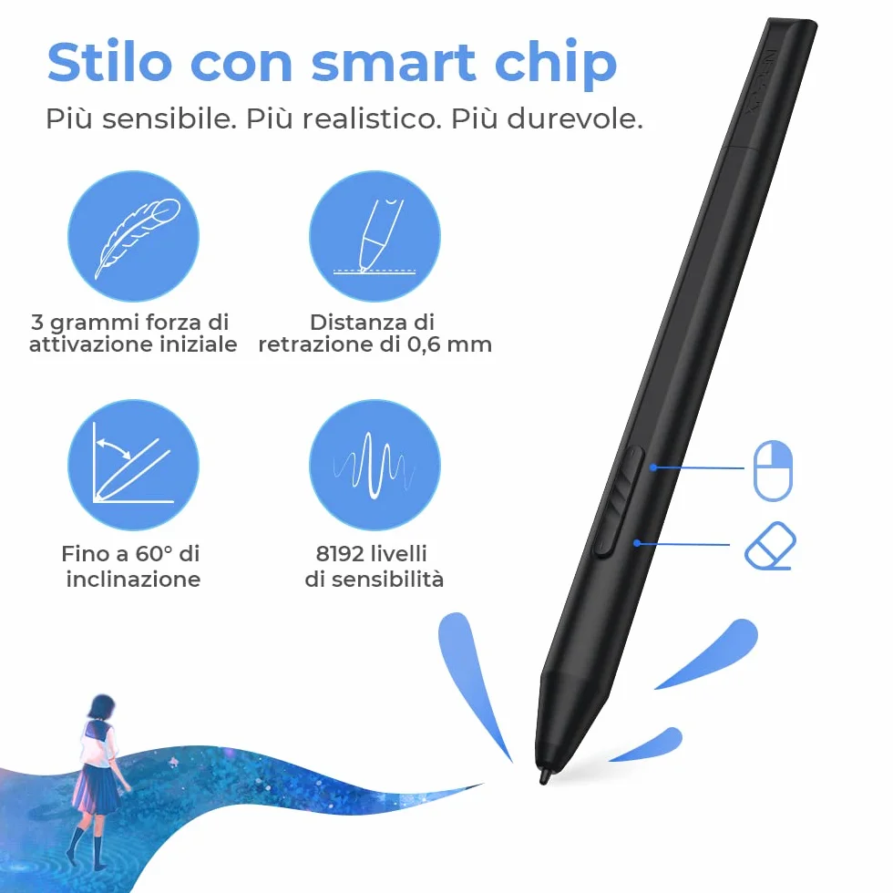 XP-PEN Artist 12 (2a generazione) Tavoletta grafica con schermo completamente laminato da 11,6 pollici, stilo X3 Elite, supporta Windows, Mac OS, Android, Chrome OS e Linux (Nero)