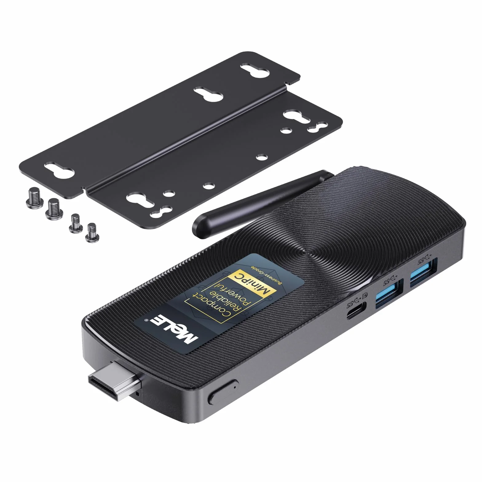 Mele PCG02 N100 Mini PC Stick USB-C senza ventola doppio display HDMI 4K WiFi 5 BT5.1 GbE 8GB 256GB