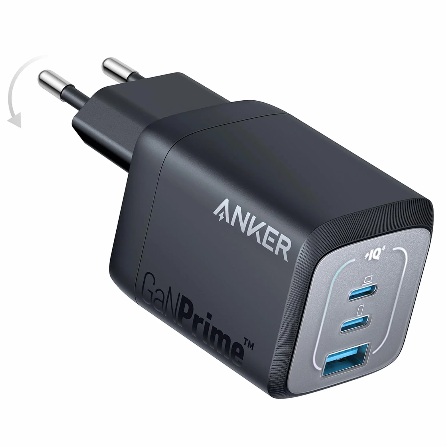 Anker Prime GaN Cargador USB-C 67W 3 Puertos PPS Carga Rápida Compacto Plegable iPhone 15 Pro MacBook Pro Air iPad Pro Galaxy S23