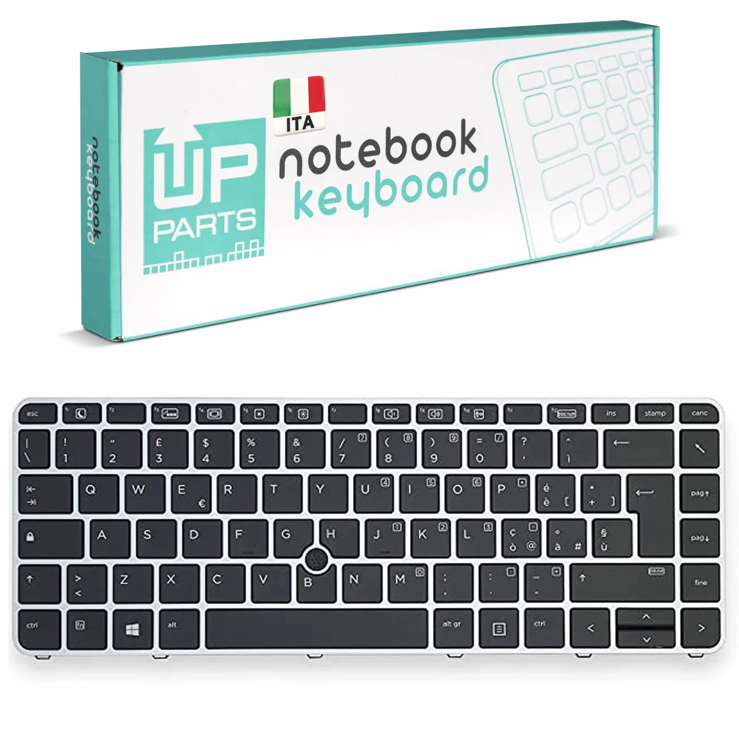 Tastiera Italiana HP Elitebook 745 G2 G3 G4 840 G3 G4 850 G3 Retroilluminazione TrackPad Silver