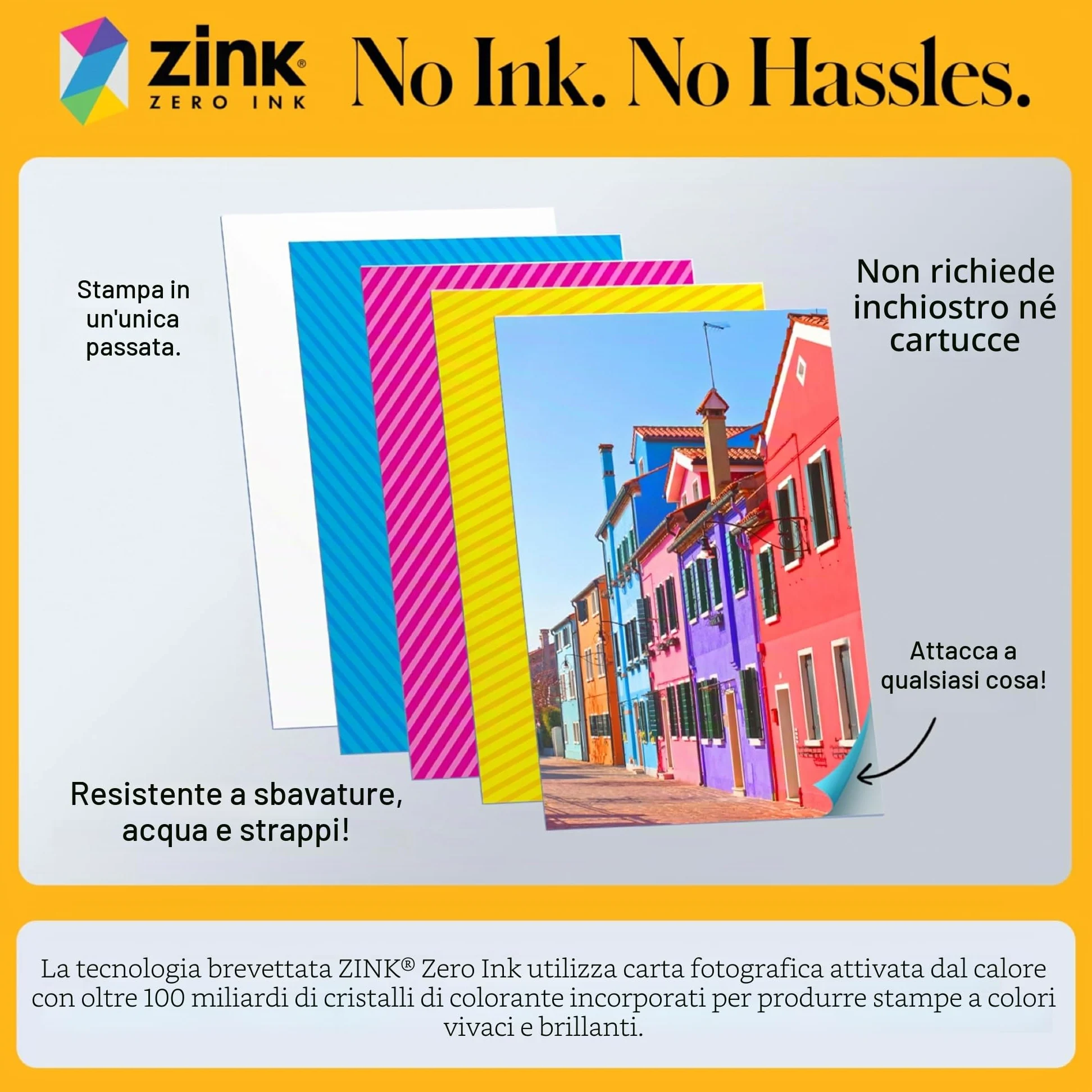 Kodak Step Stampante fotografica wireless portatile con tecnologia ZINK Zero Ink (Nero) Pacchetto scrapbook