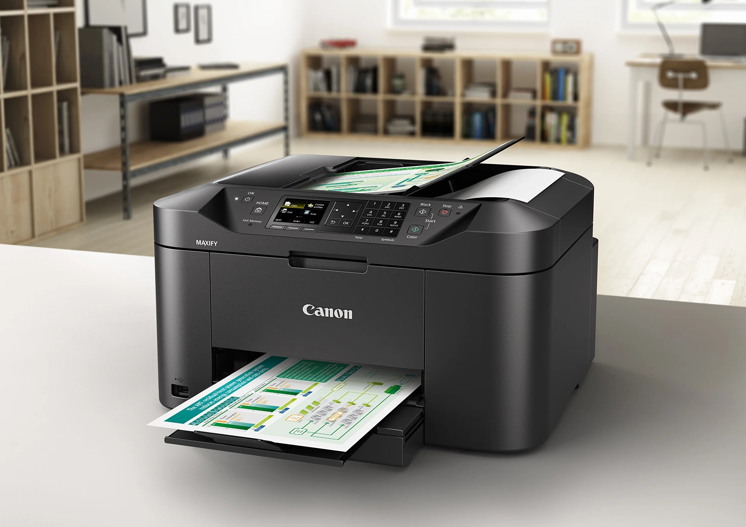 Canon MB2150 - Stampante multifunzione a getto d'inchiostro, a colori, 19 ppm, USB