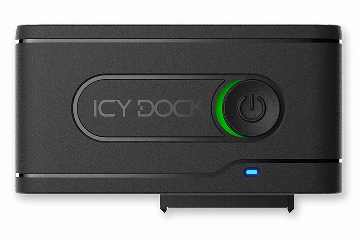 Icy Dock Adattatore SSD NVMe USB - 1x 2.5 U.2 NVMe SSD a USB 3.2 Gen2 10Gbps Adattatore convertitore compatibile con Thunderbolt 4 Black con cavo incluso - EZ-Adapter Ex MB931U-1VB R1