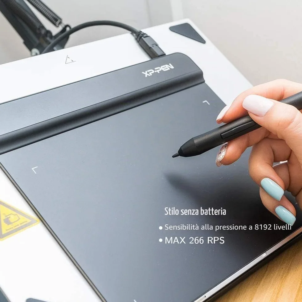 XP-PEN Star G640 Tavoletta Grafica con Penna Digitale Senza Batterie, Adatta per lo studio online, lavoro a distanza, disegno, 6x4 Pollici