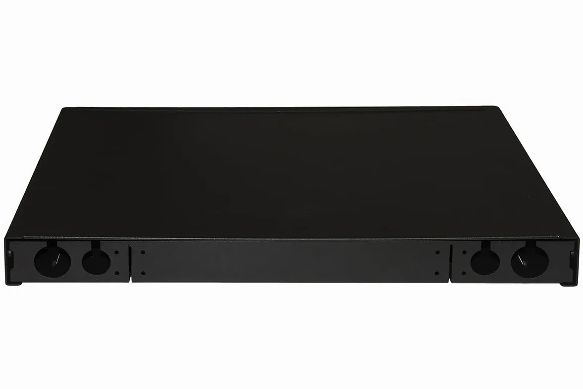 pannello fibra ottica 19" con 24 adattatori lc duplex singlemode profondita' 250 mm colore nero