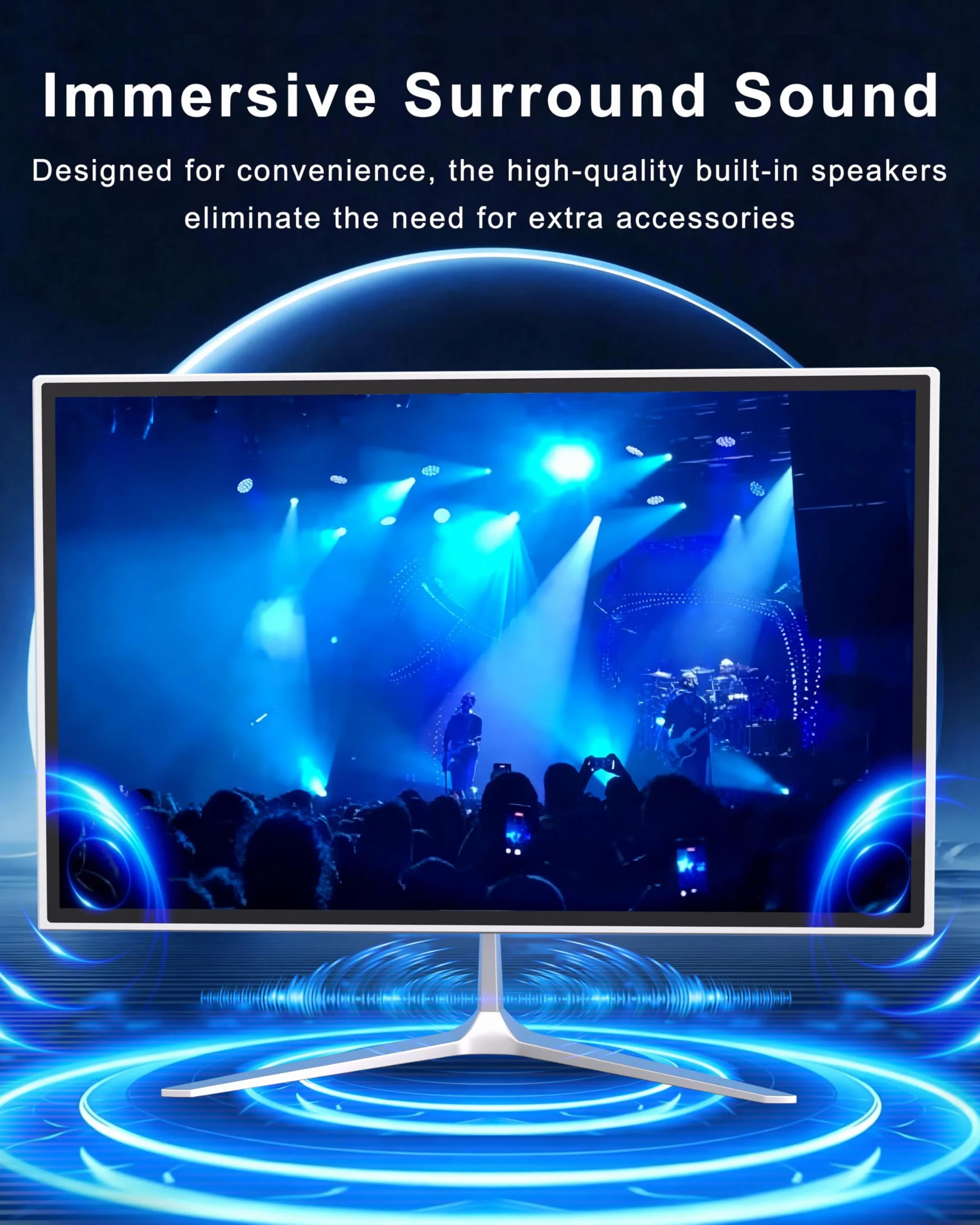 Computer All-in-One 19" Core i5 4 Cores 256 GB SSD WiFi6 Bluetooth 5.3 con Tastiera e Mouse
