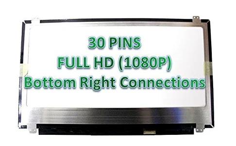 Au Optronics B156htn03.8 di Dell 28h80 - Schermo LCD di ricambio per computer portatile, 15,6", Full HD, LED diodo (può contenere da 3 a 5 pixel morti)