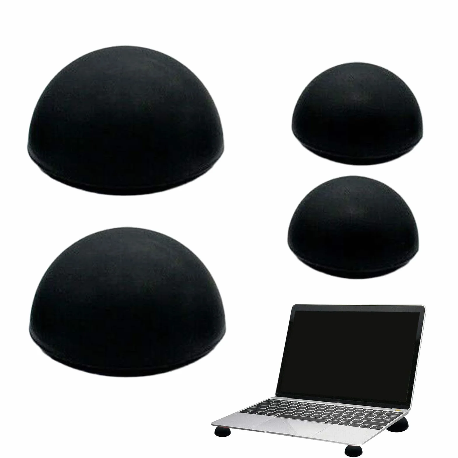Cuscinetto in silicone per raffreddamento laptop | cuscinetto emisfero in silicone portatile,Riser multifunzionale 'emisfero antiscivolo stabile, Supporto di raffreddamento per la casa,