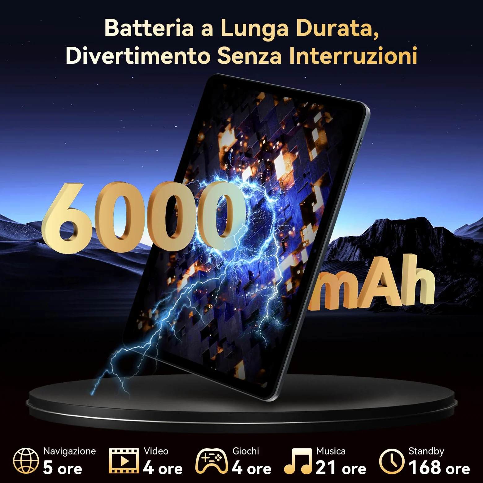 TABWEE Tablet con Tastiera e Penna, 18 GB RAM+ 128GB ROM (2 TB TF) | Tablet in Offerta 10 Pollici, Android 15, 6000 mAh, 5MP+2MP, Gemini AI, 5G WIFI, GPS, 3.5mm Jack Port (4 Anni Garanzia)