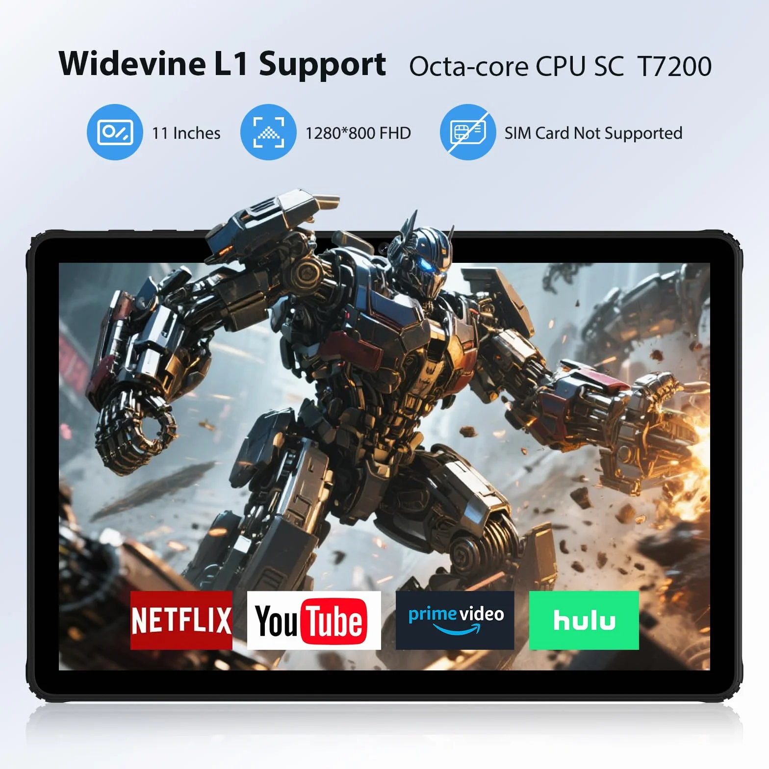 11 Pollici Android 15 Tablet, 5G WiFi, Tablet in Offerta Octa-Core, 36GB RAM+256GB ROM (1TB TF), Widevine L1/8+13MP/8000mAh/GMS/GPS, con Tastiera+Mouse (Nero)