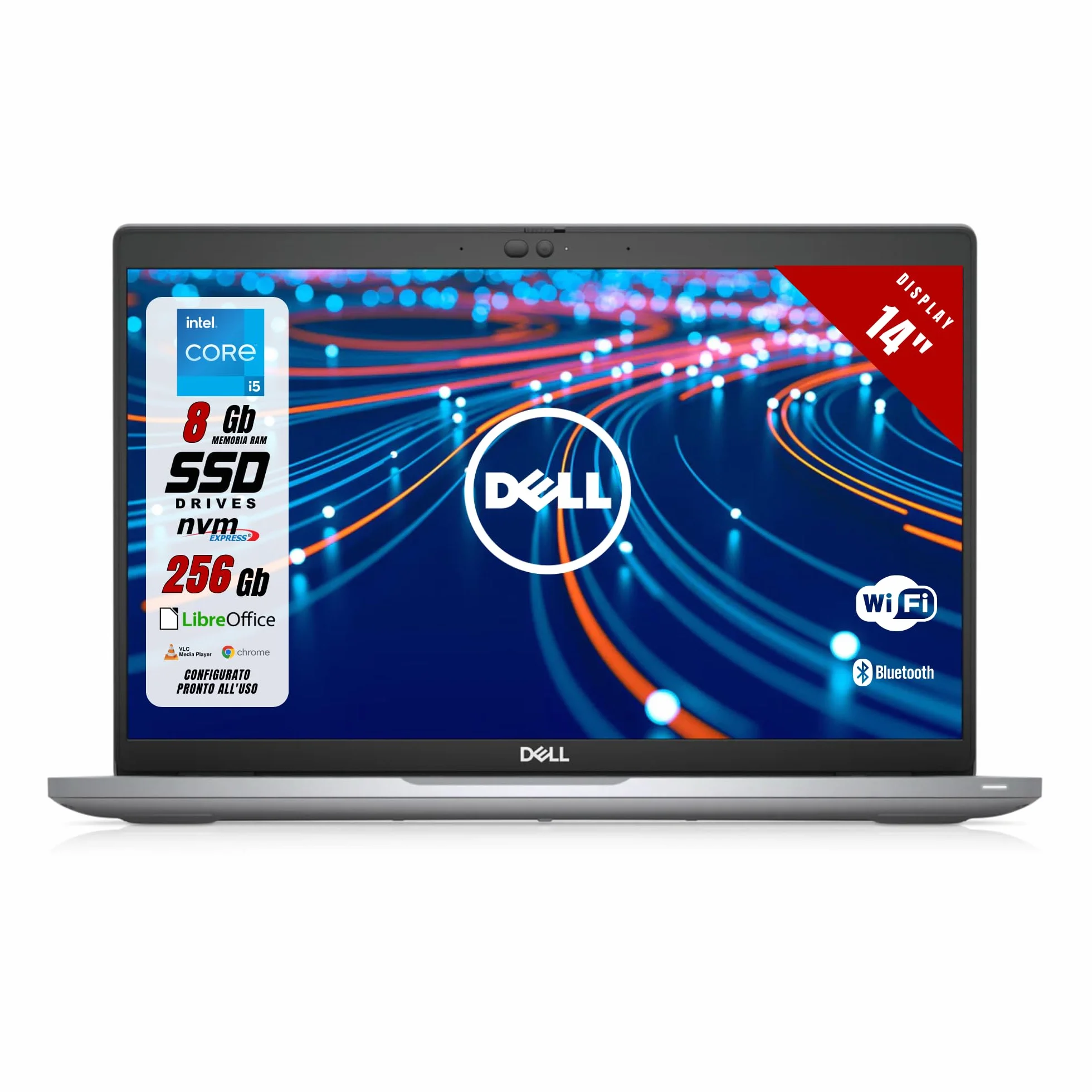 Dell Latitude 5420 - Pc Portatile Display 14" - Intel i5-1135G7 4 Core 2.40Ghz - 8 GB Ram, SSD da 256 GB - Notebook con Win 11 e Libre Office - Laptop Pronto all'uso (Ricondizionato)