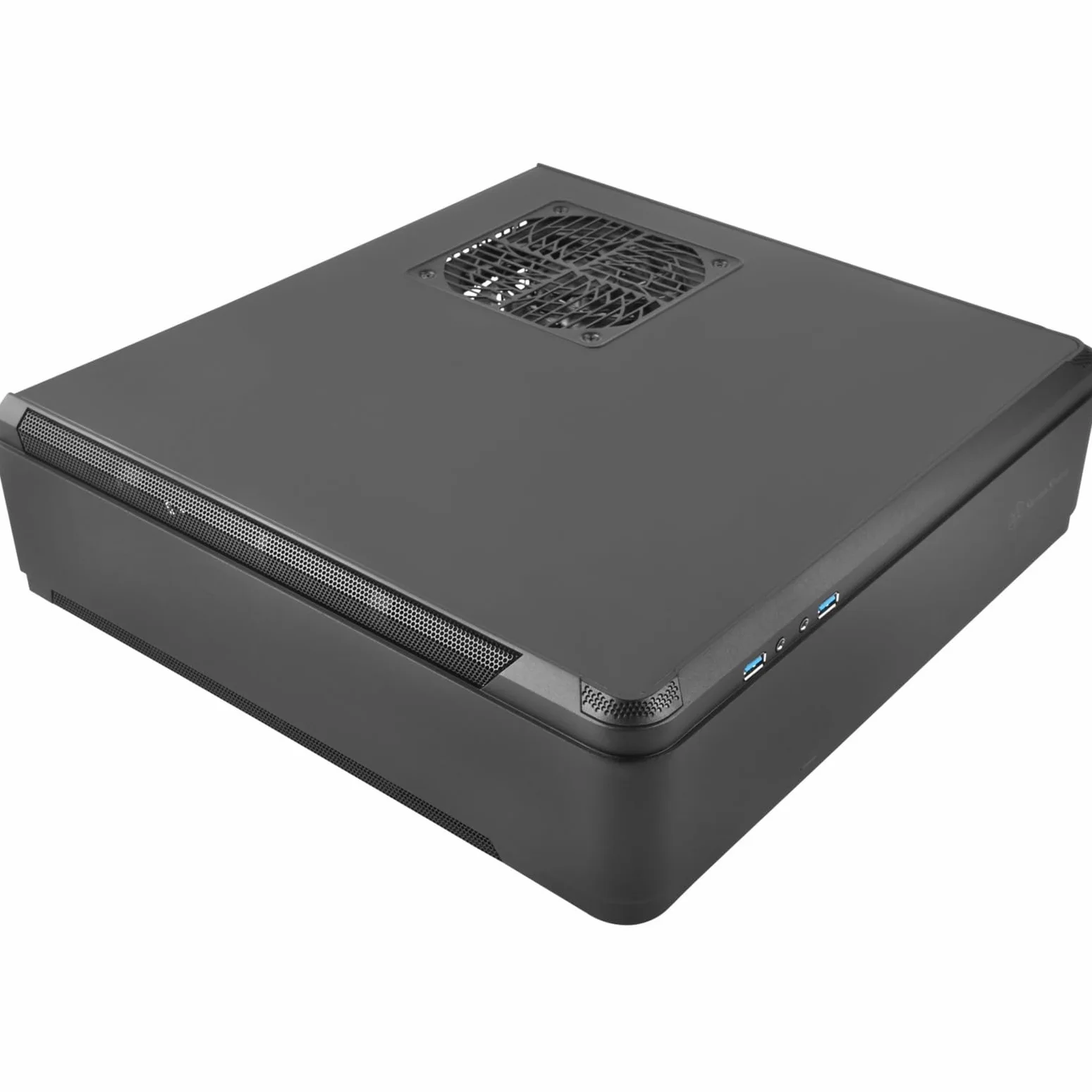 SilverStone SST-FTZ01B-E - Custodia per computer Gaming Mini-ITX ad alta velocità Fortress, alimentatore ATX opzionale, nero